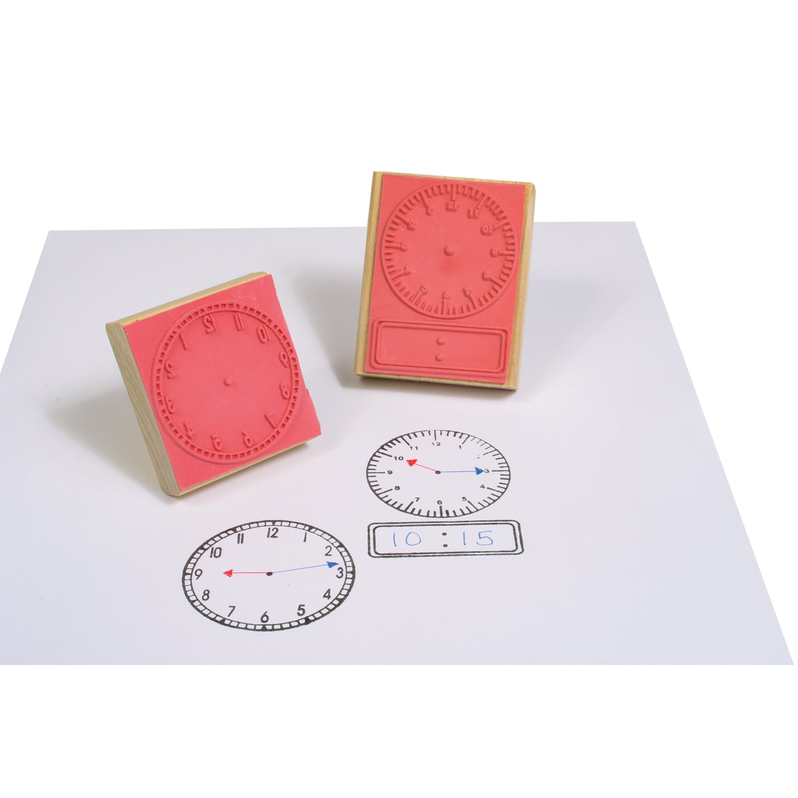 Digital Clock Stamp, Pack of 6