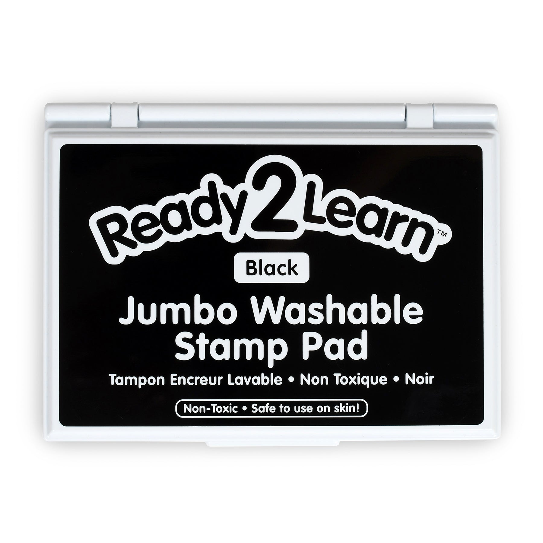 Jumbo Washable Stamp Pad - Black - 6.2"L x 4.1"W - Pack of 2