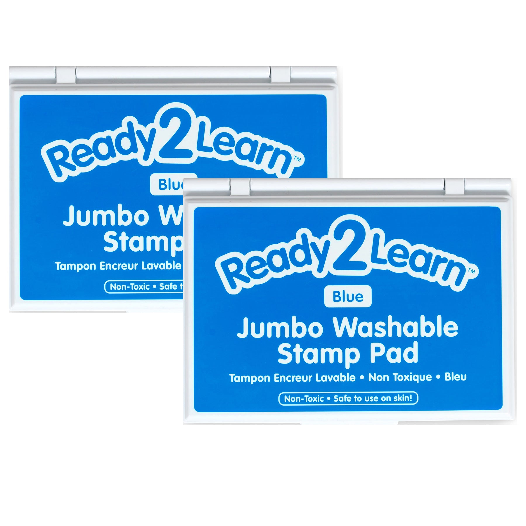 Jumbo Washable Stamp Pad - Blue - 6.2"L x 4.1"W - Pack of 2