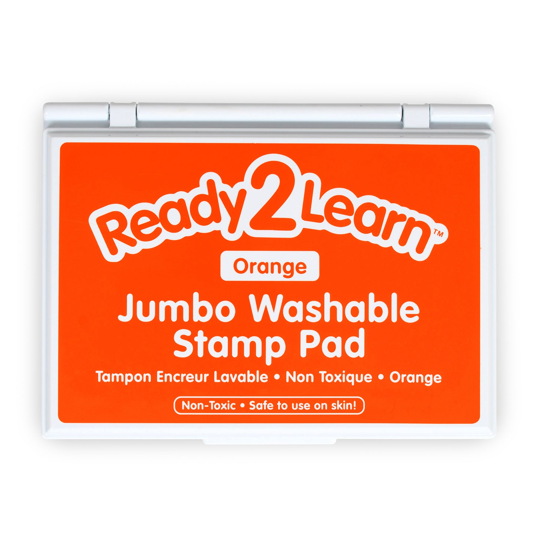 Jumbo Washable Stamp Pad - Orange - 6.2"L x 4.1"W - Pack of 2