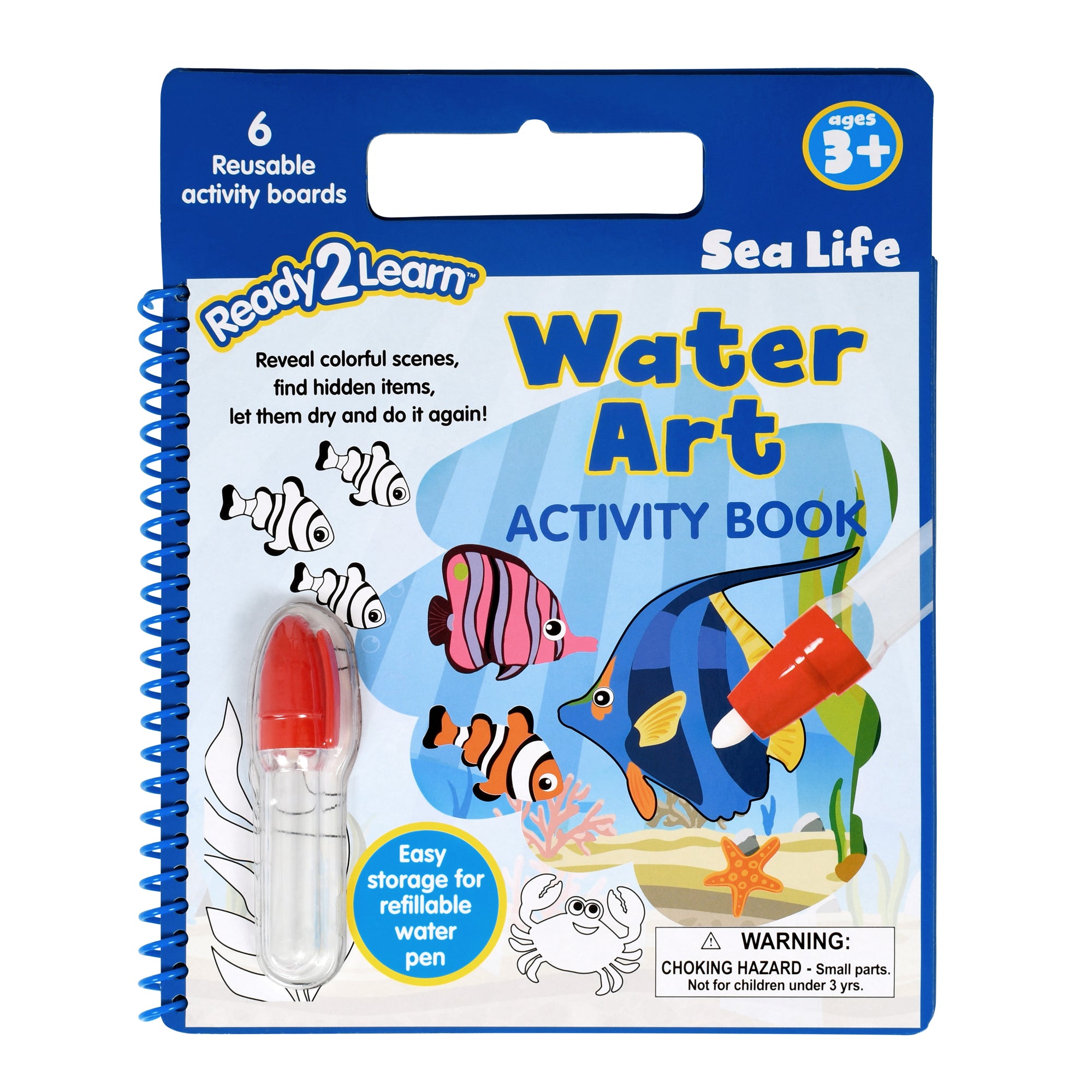 Water Art Activity Book - Sea Life, Pack of 6