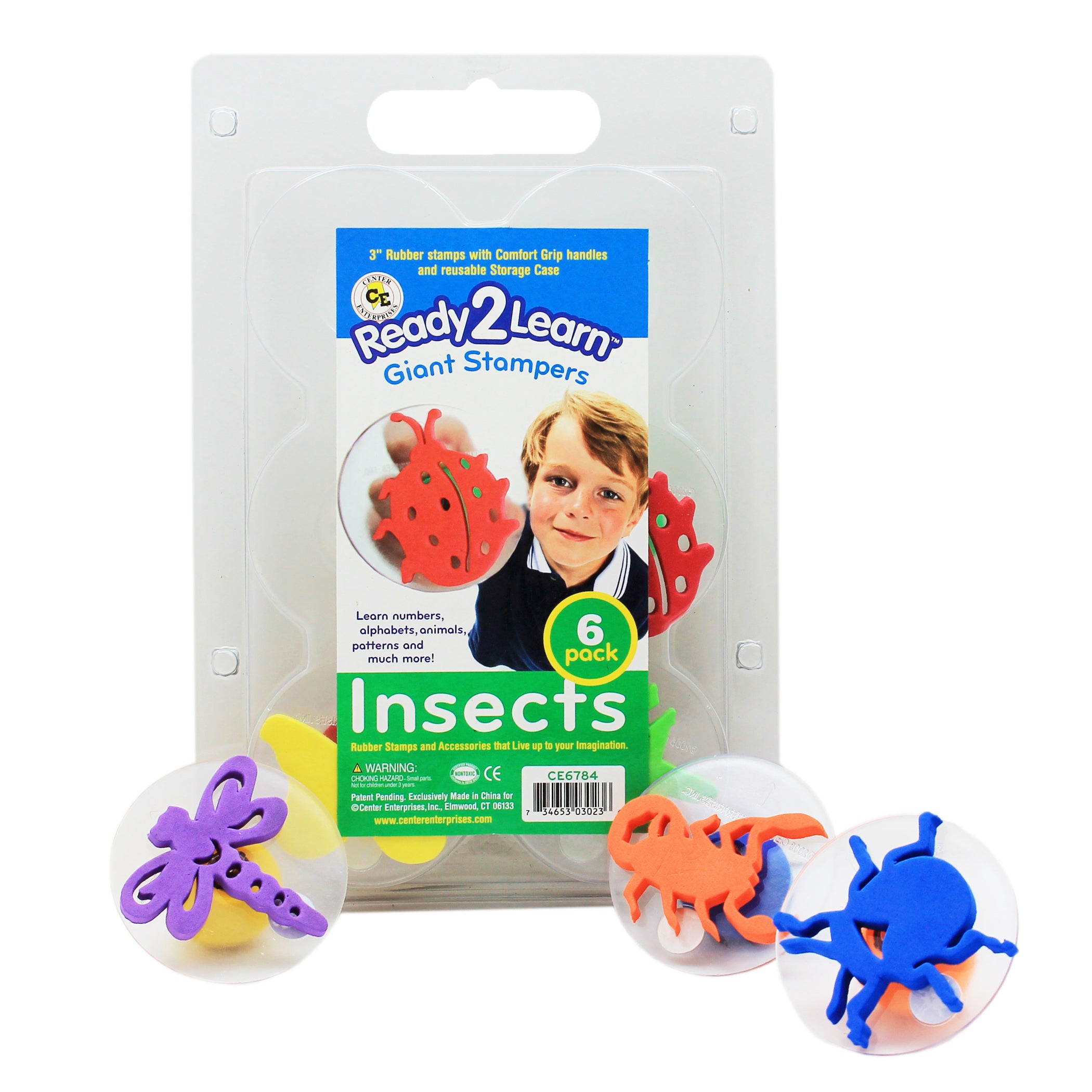 Giant Stampers - Insects - Set 1 - 6 Per Set - 2 Sets