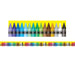 Borders/Trims, Magnetic, Rectangle Cut - 1-1/2" x 24", Crayon Theme, 24' per Pack, 2 Packs - A1 School Supplies