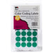 Color Coding Labels, Green, 1000 Per Pack, 12 Packs - A1 School Supplies