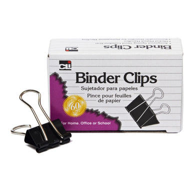 Binder Clips, Mini, 1/4" Capacity, 12 Per Box, 48 Boxes - A1 School Supplies