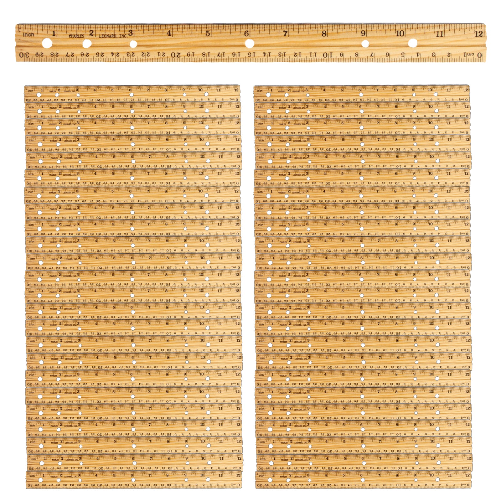 Economy Wood Ruler, Pack of 48