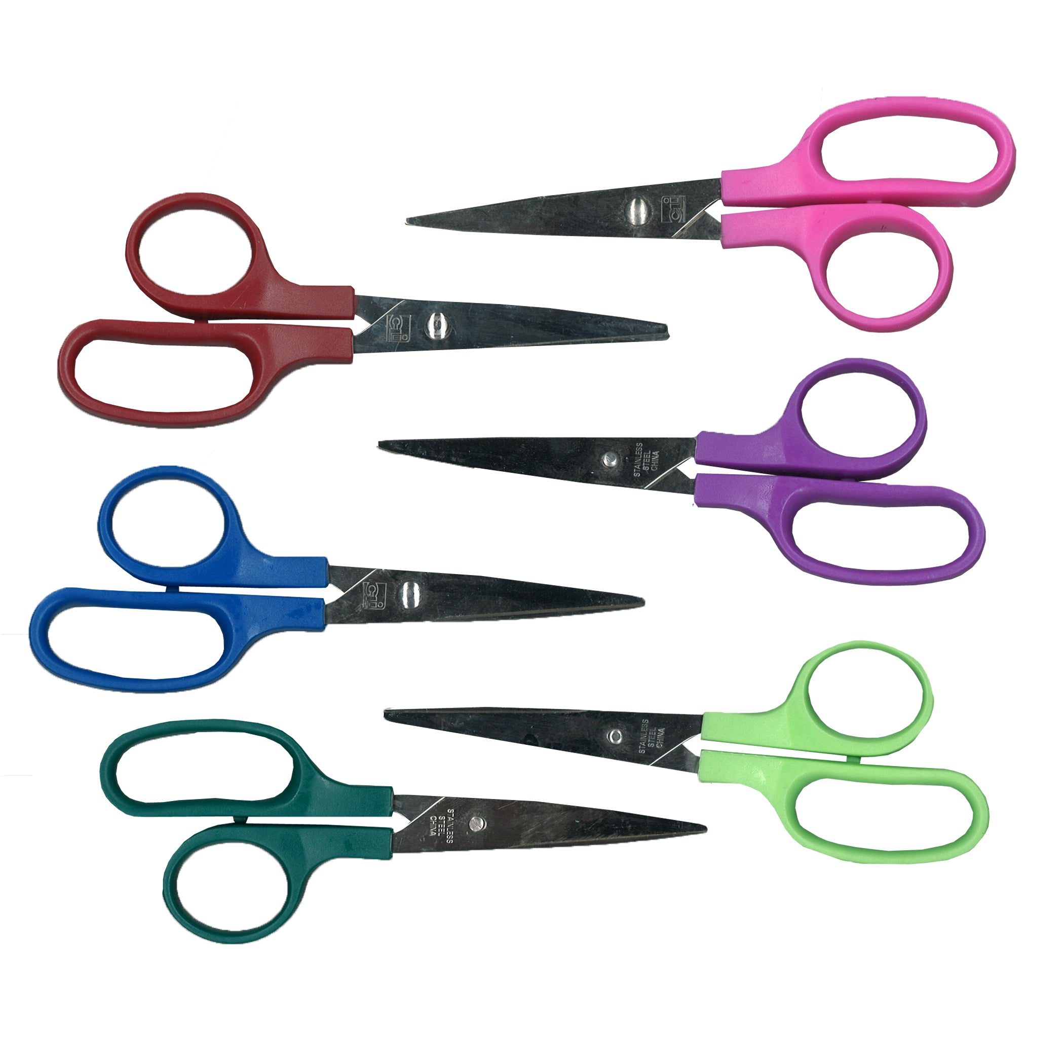 Children's 5" Scissors, Pointed Tip, Assorted Colors, Pack of 36 - A1 School Supplies