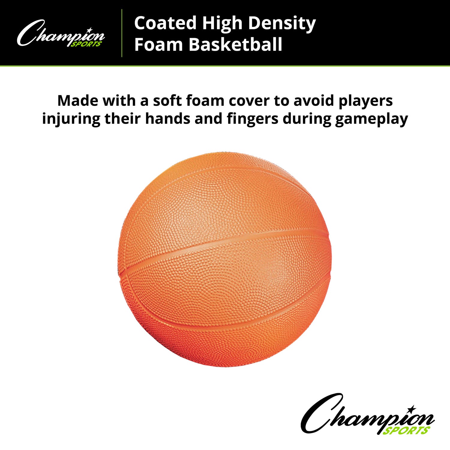 Coated High Density Foam Basketball, Size 3, Pack of 2