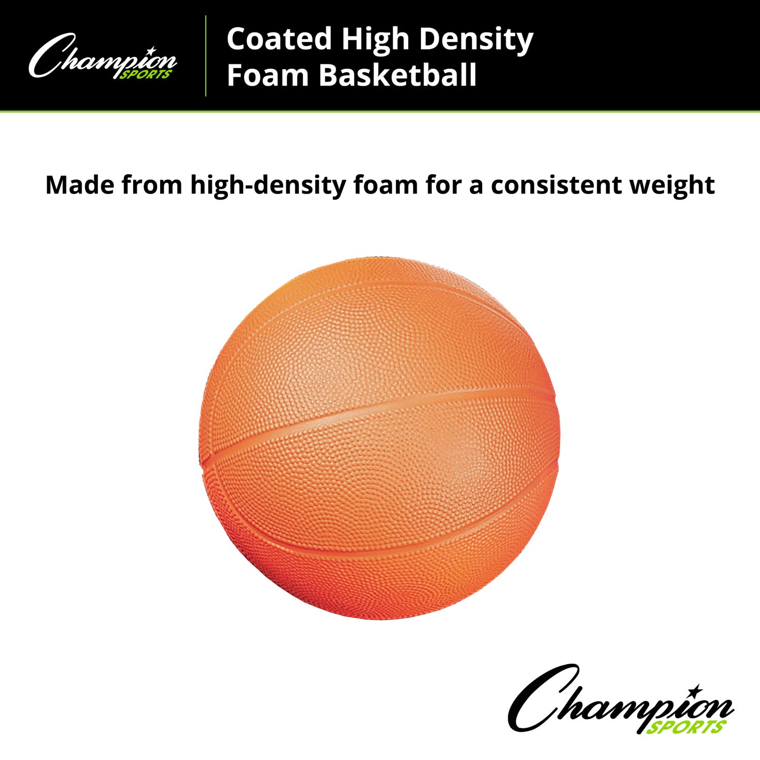 Coated High Density Foam Basketball, Size 3, Pack of 2