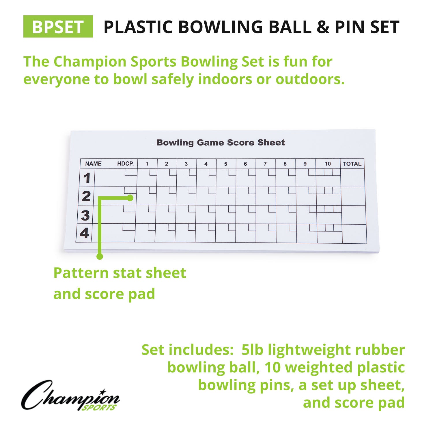 Plastic Bowling Ball & Pin Set - A1 School Supplies