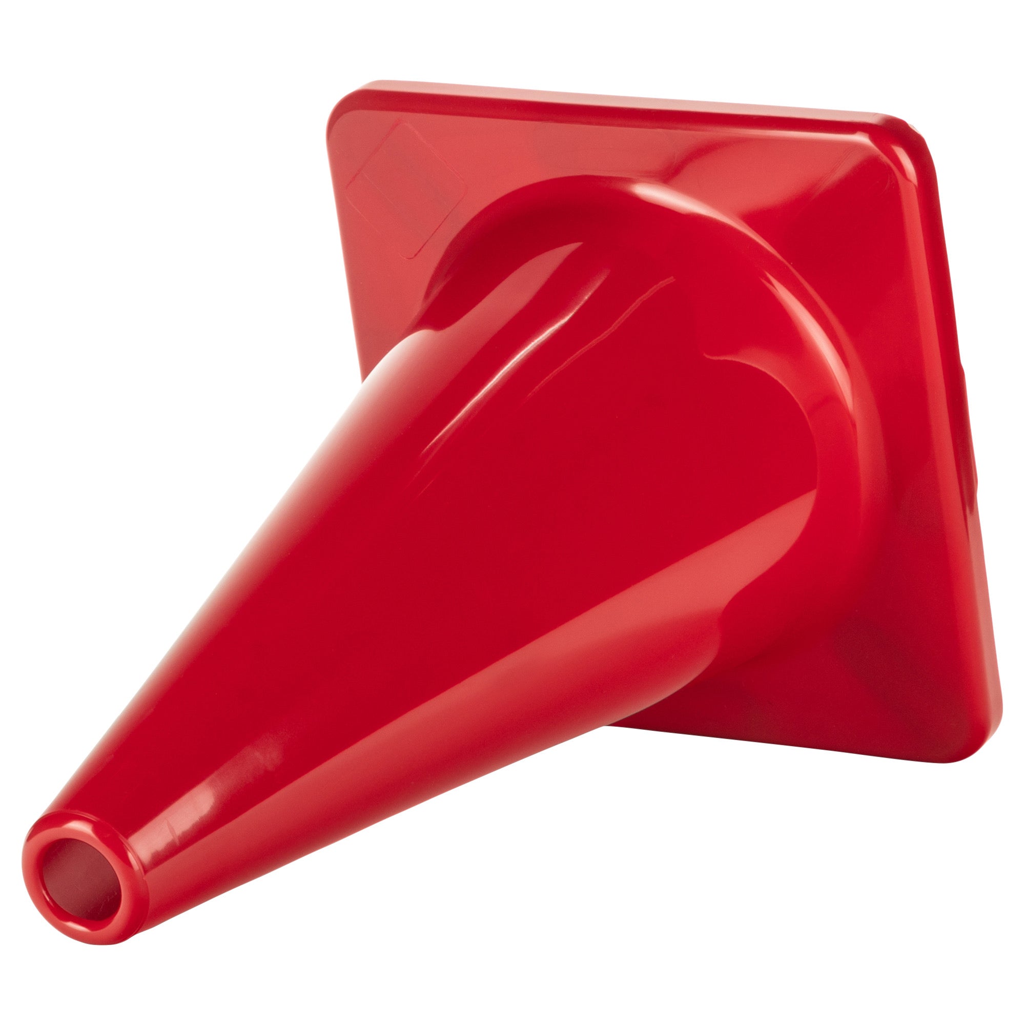 Hi-Visibility Flexible Vinyl Cone, weighted, 12", Red