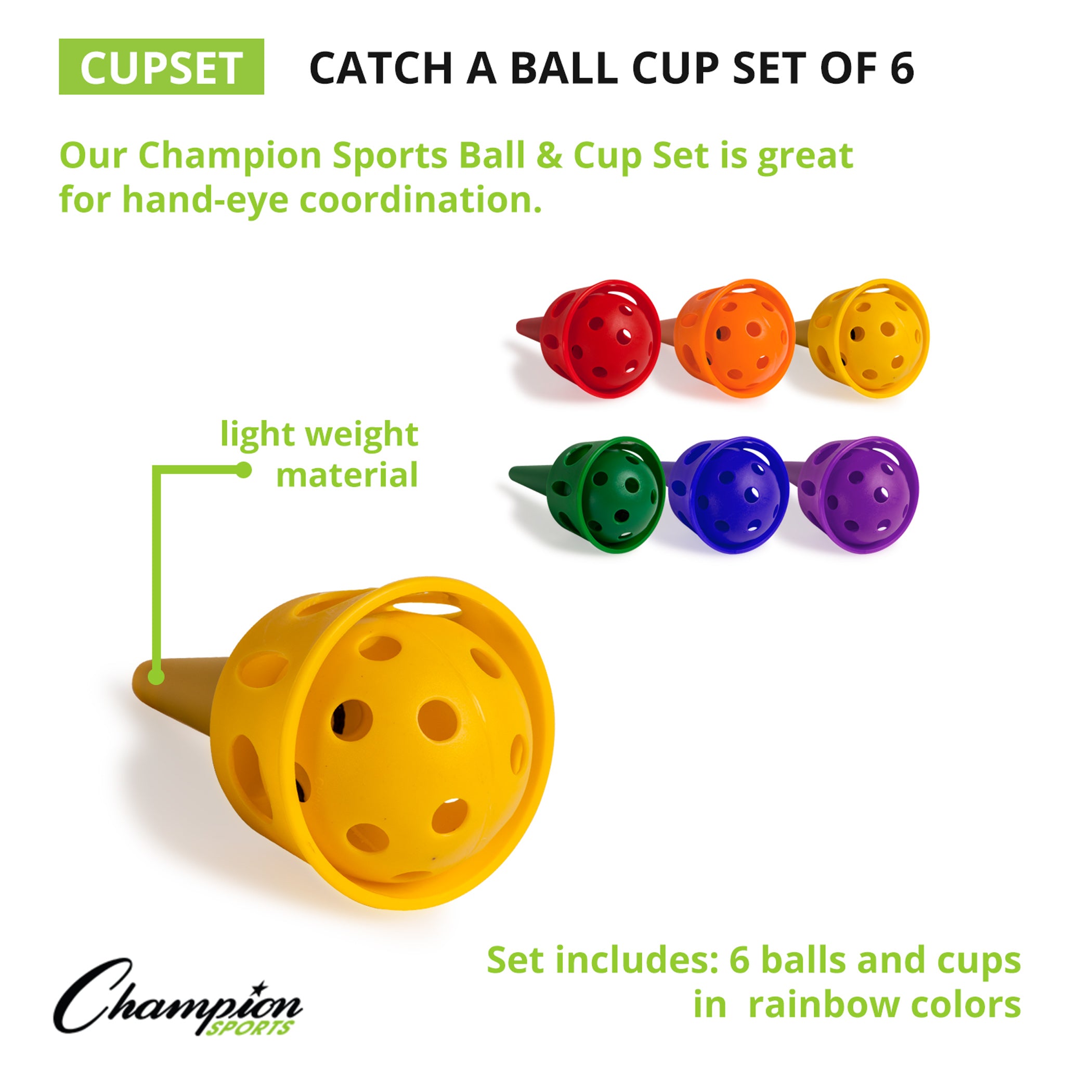 Catch-A-Ball Cup Set of 6