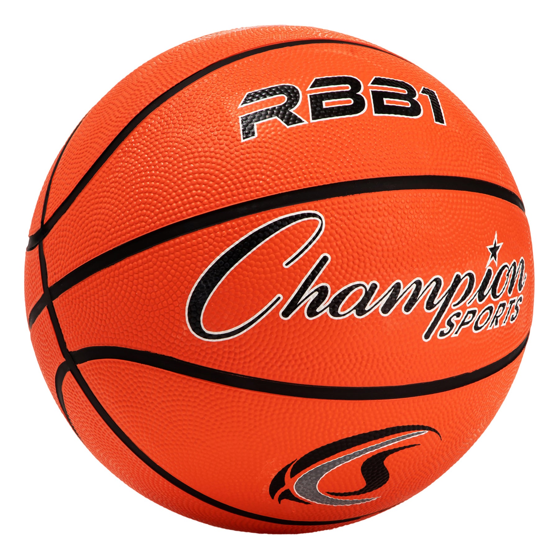 Offical Size Rubber Basketball, Orange, Pack of 2