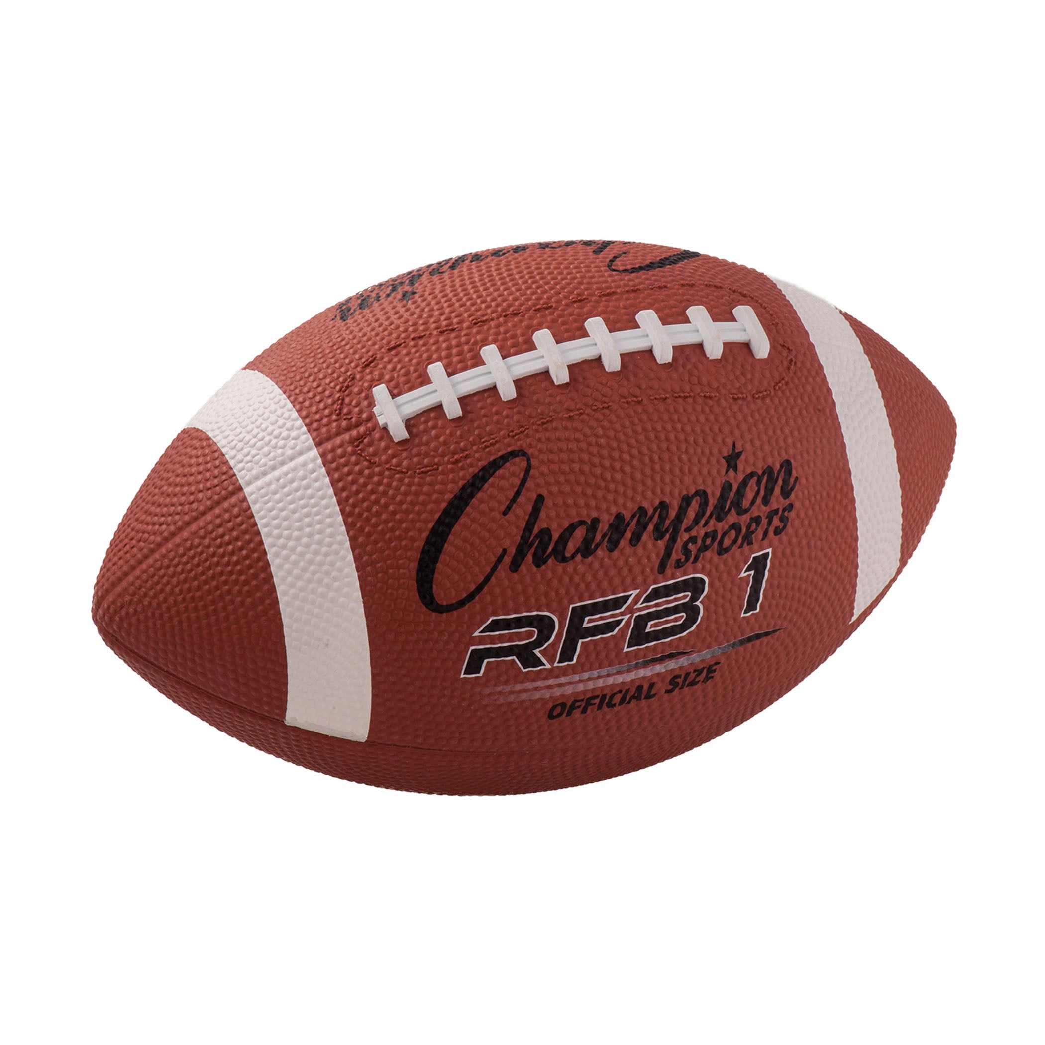 Official Size Rubber Football, Pack of 2