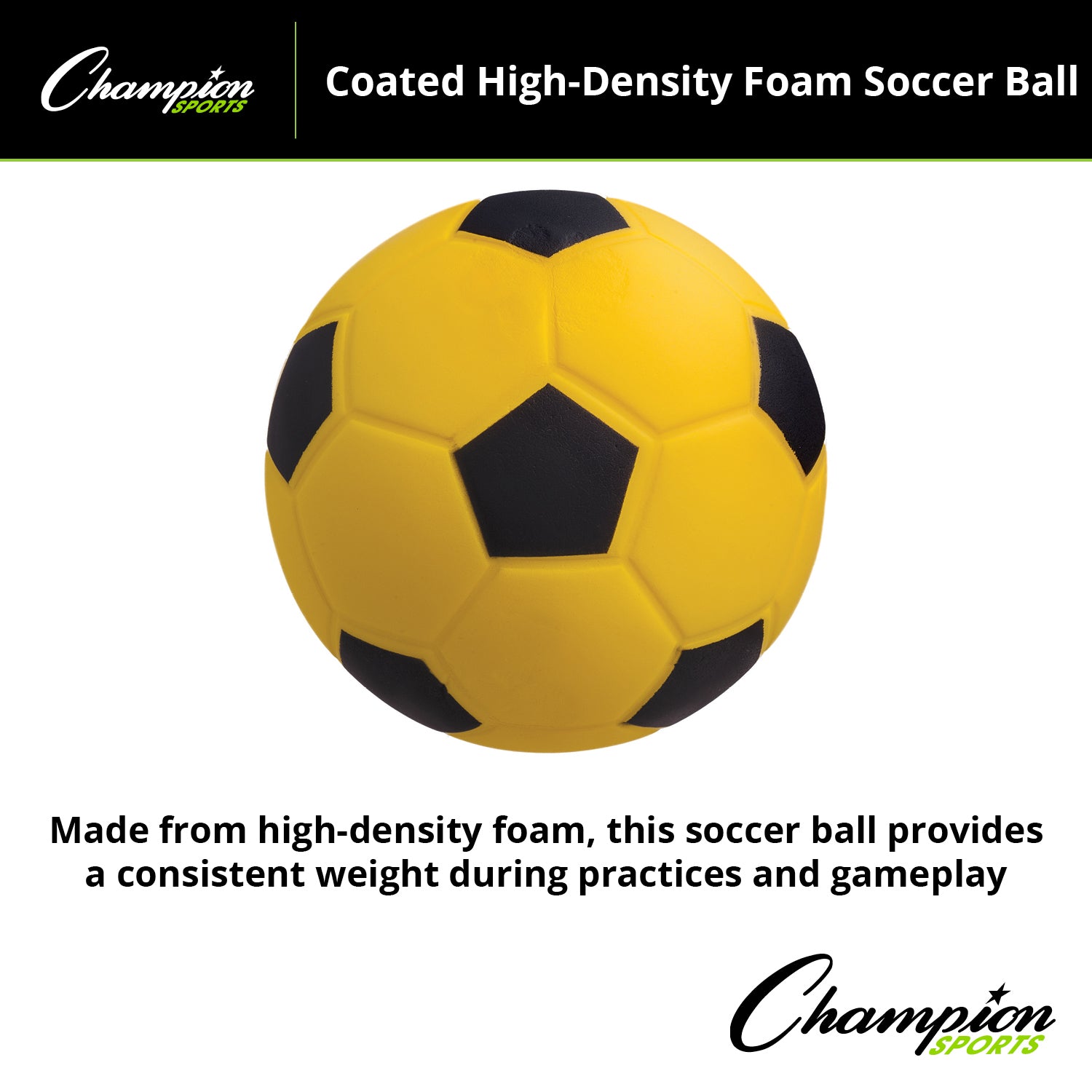 Coated High Density Foam Soccer Ball, Size 4