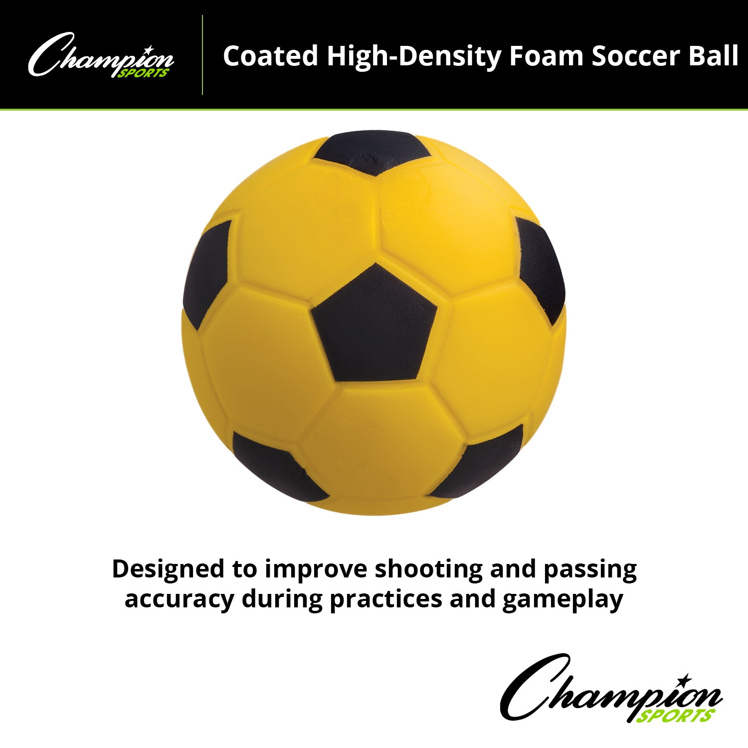 Coated High Density Foam Soccer Ball, Size 4