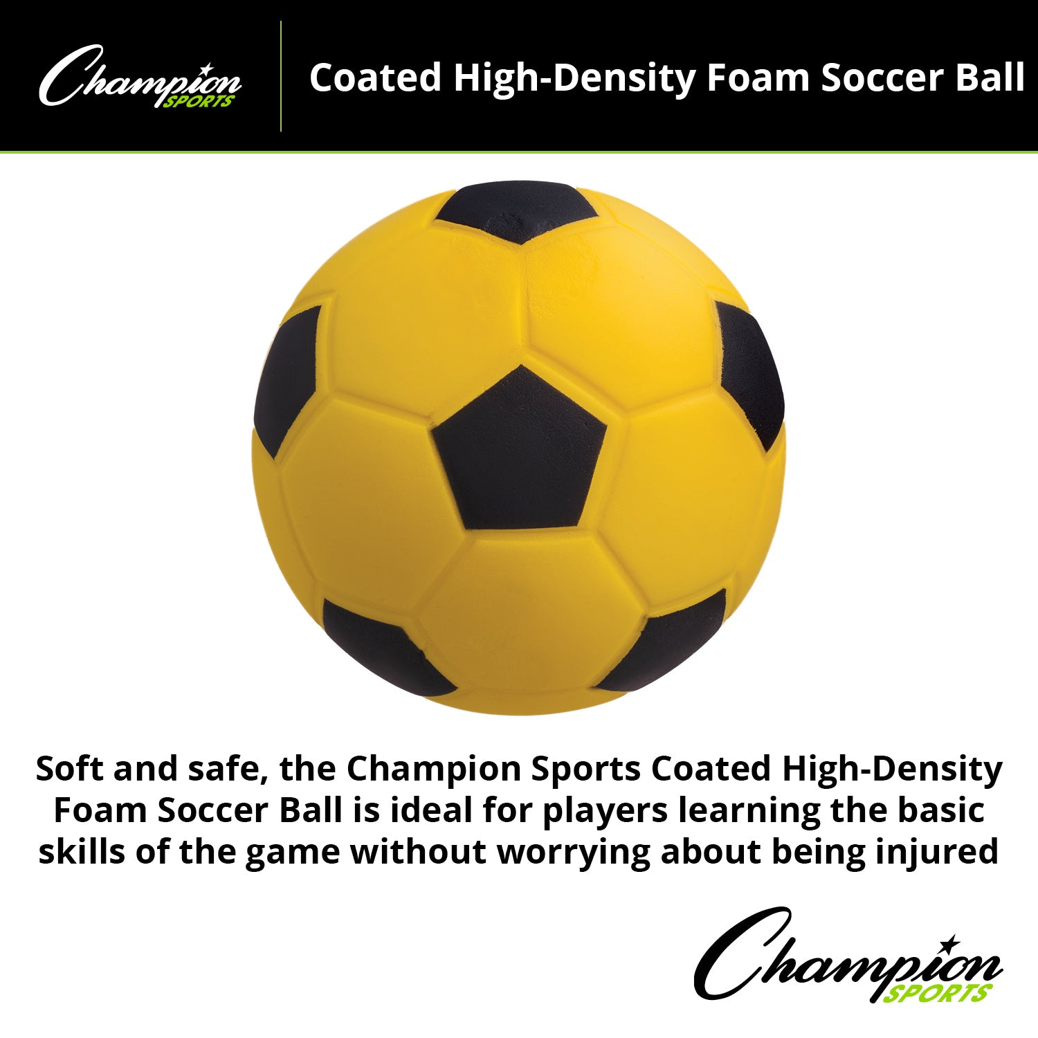 Coated High Density Foam Soccer Ball, Size 4