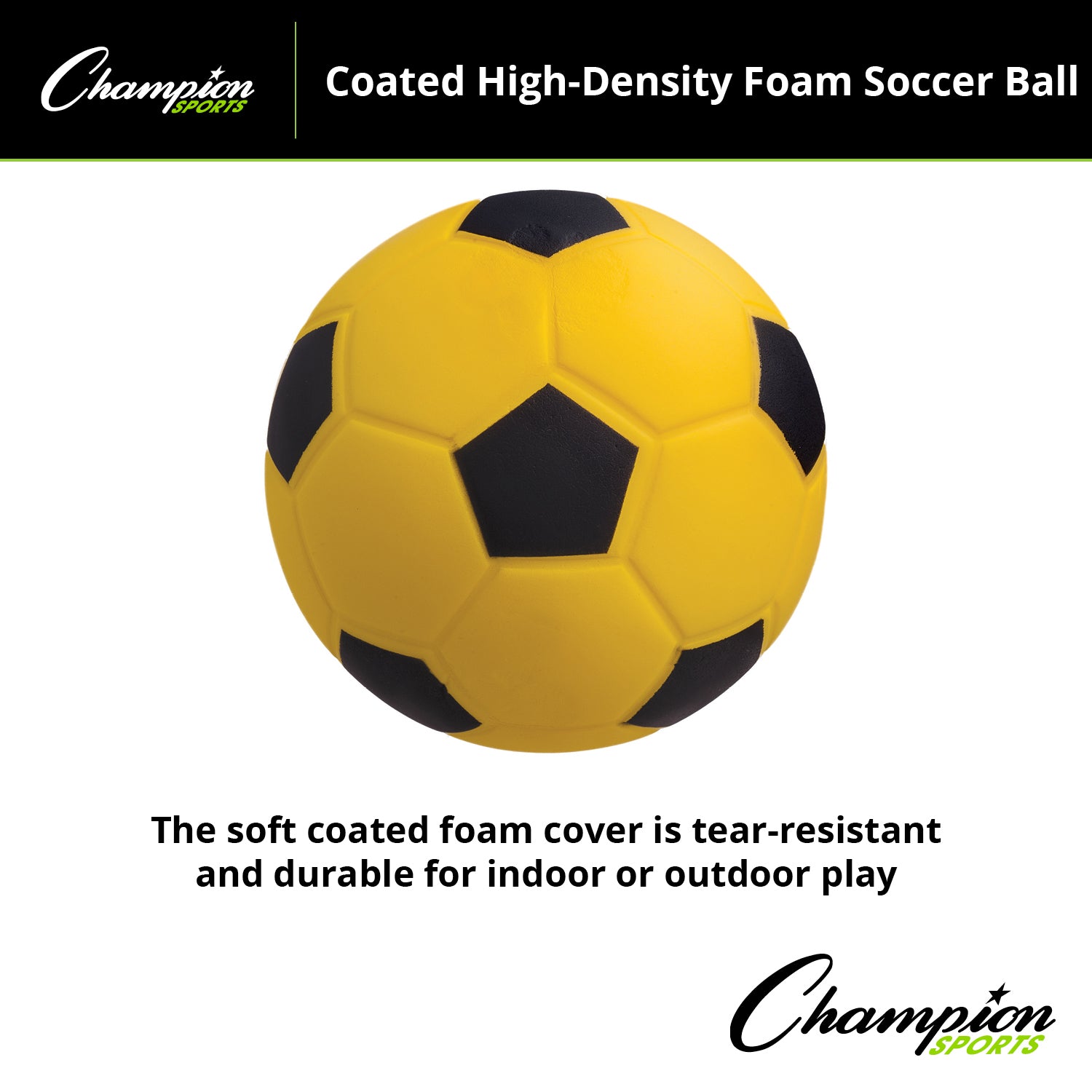 Coated High Density Foam Soccer Ball, Size 4