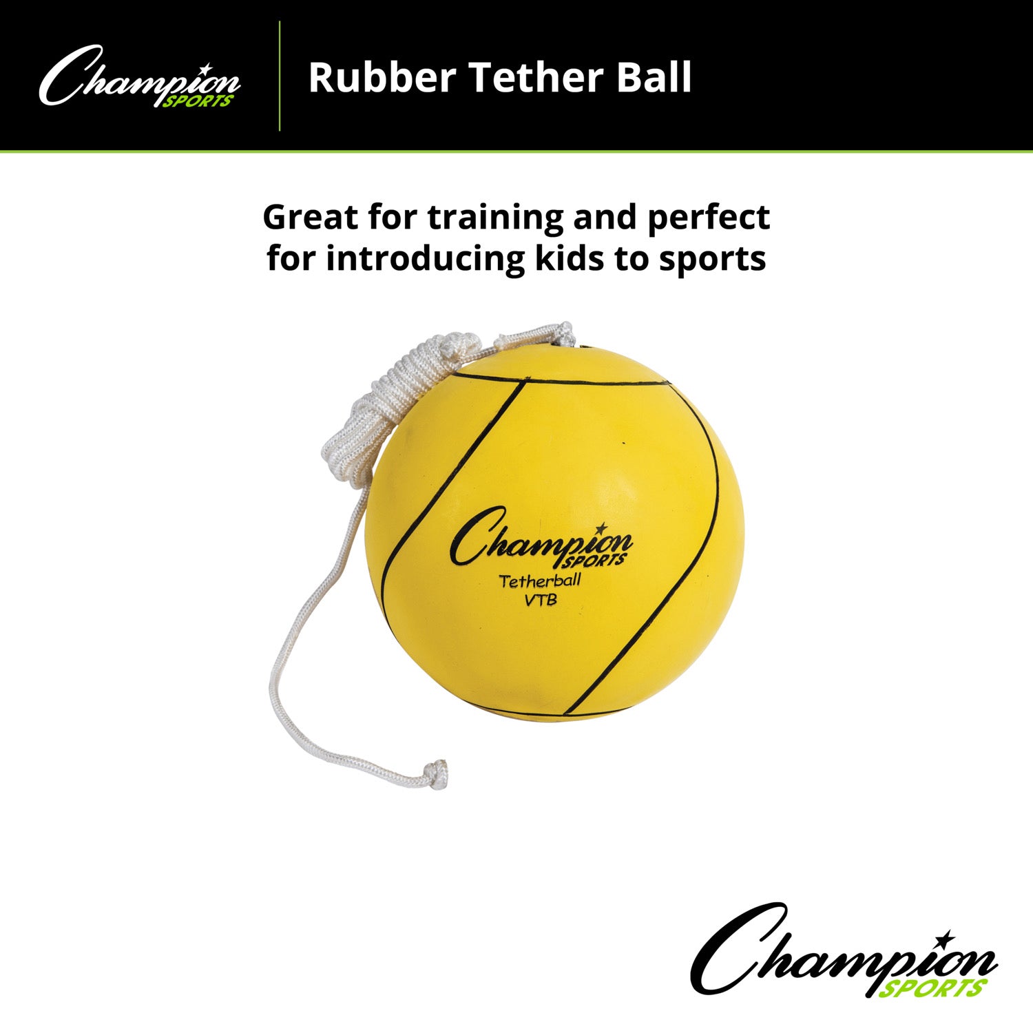 Tether Ball, Optic Yellow, Pack of 2