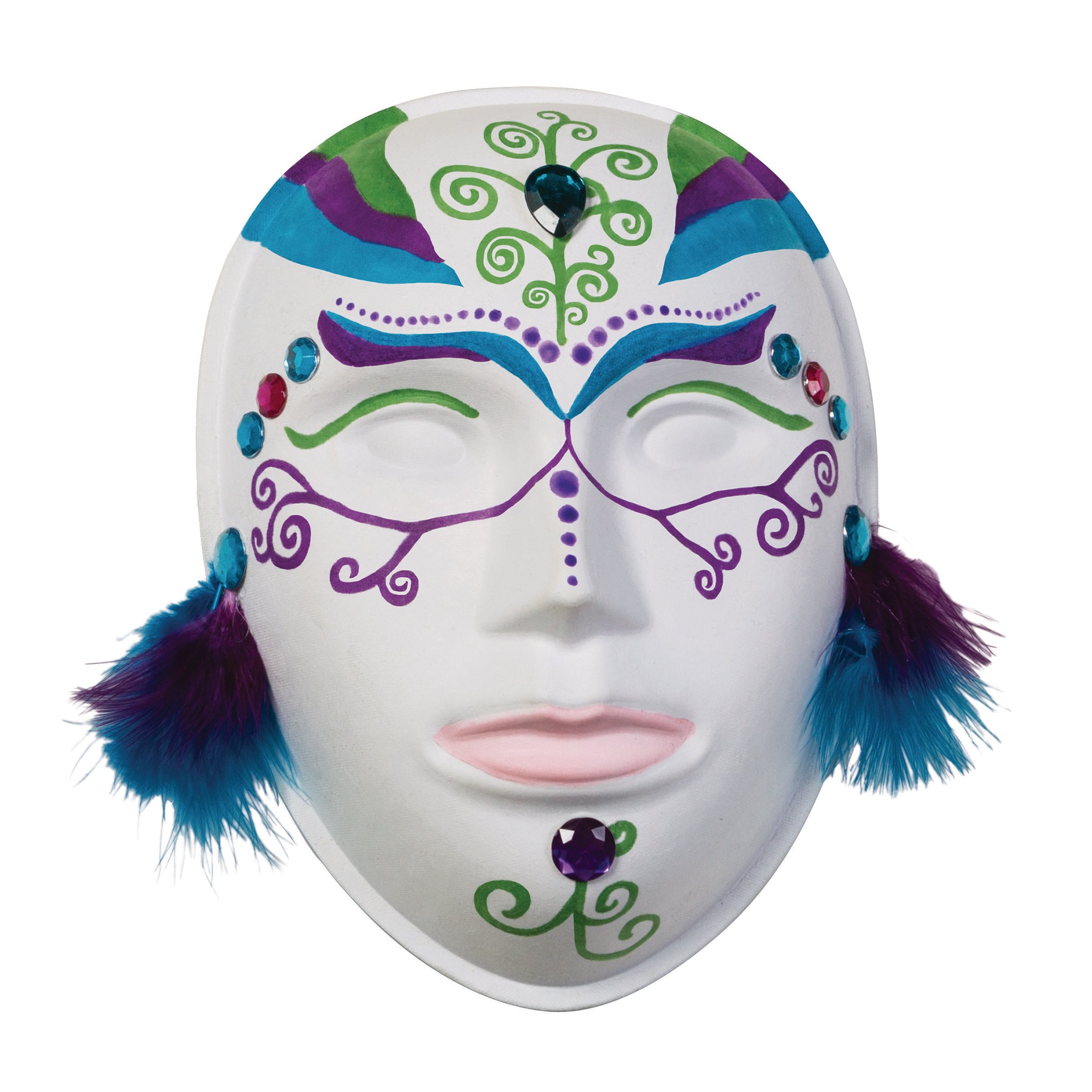 Paperboard Mask, Face, 8" x 5-3/4", Pack of 12