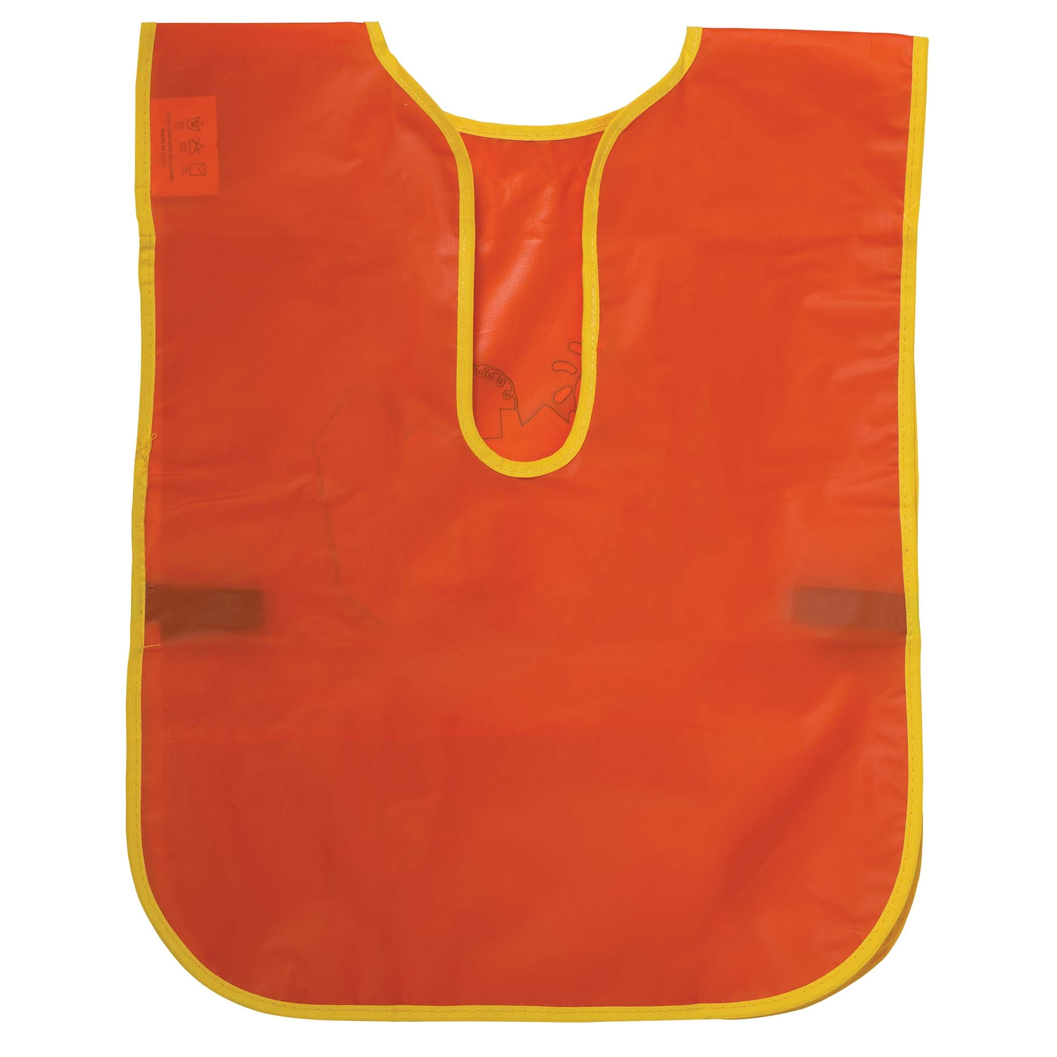 Children's Artist Smock, Ages 3 to 8, Orange, 15" x 12", Pack of 3