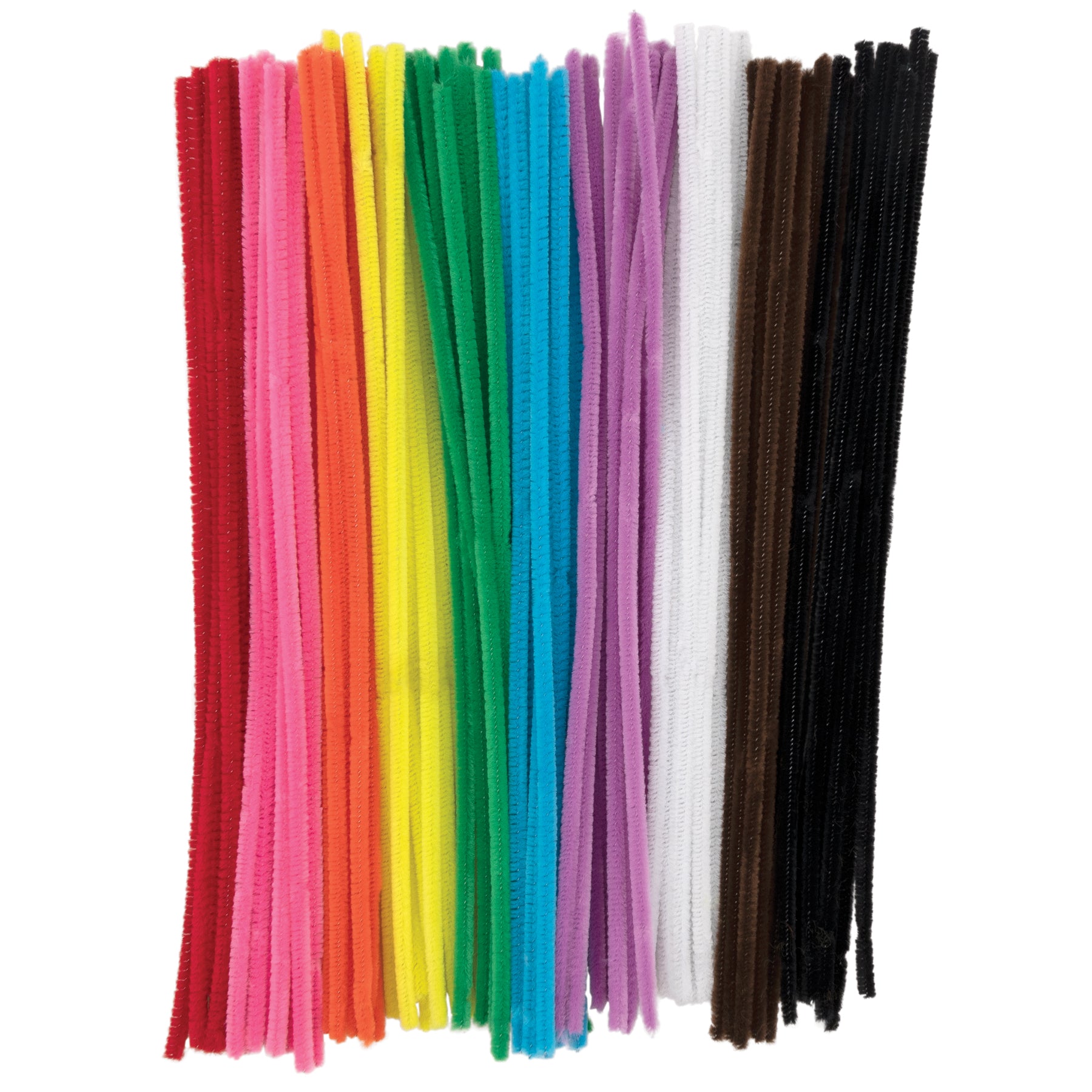 Jumbo Stems, Assorted, 12" x 6 mm, 100 Pieces Per Pack, 12 Packs