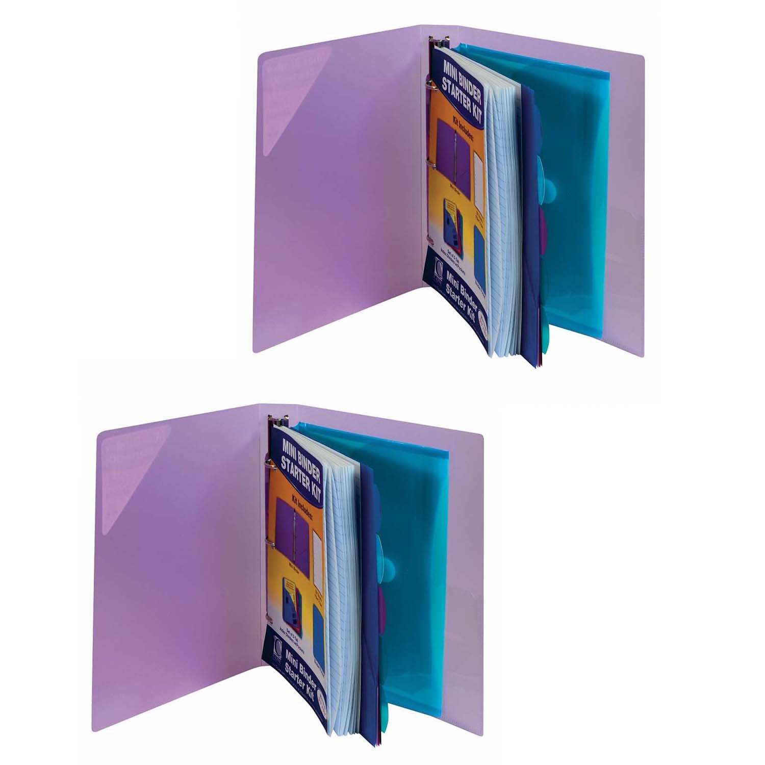 Mini Size Binder Starter Kit, Assorted, Pack of 2