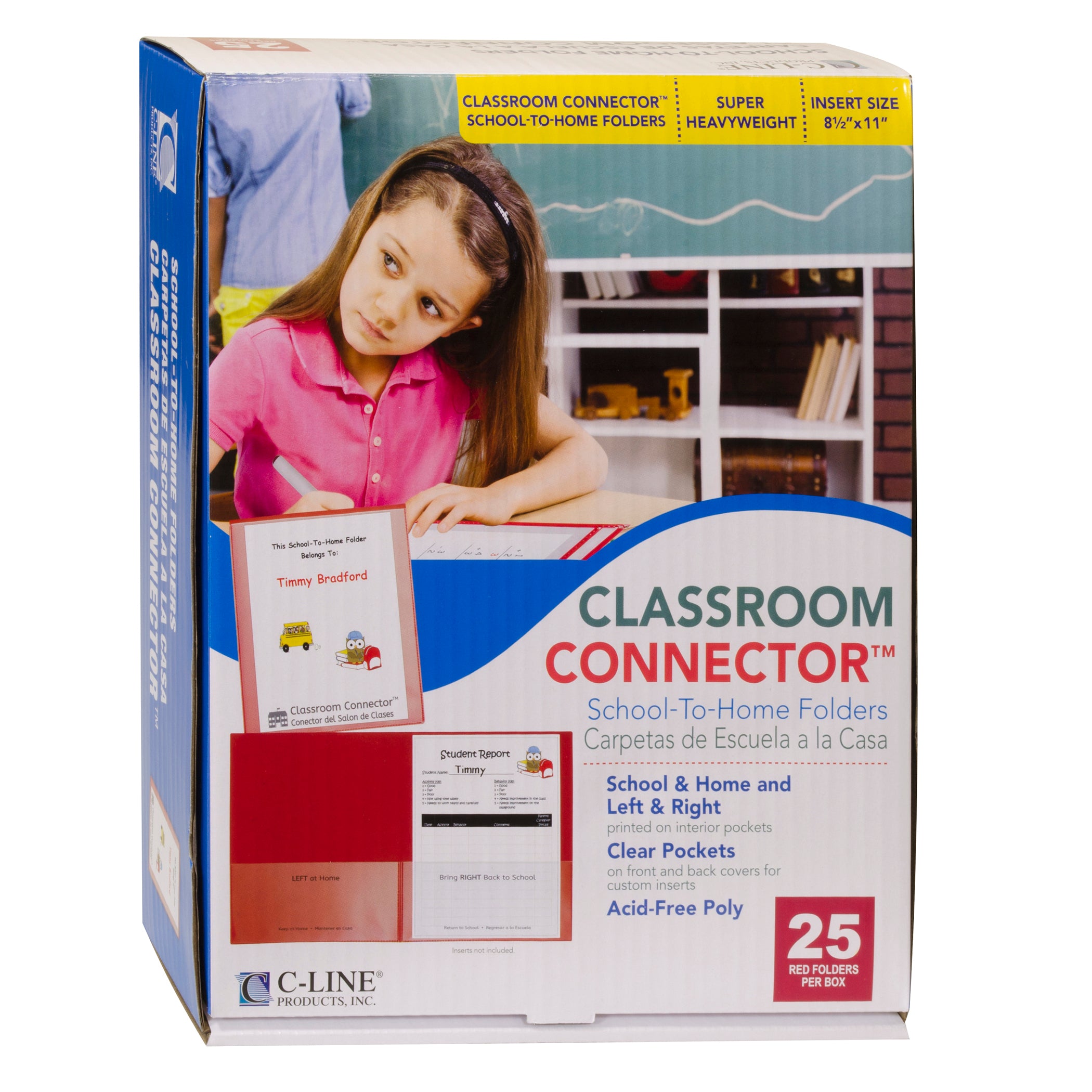 Classroom Connector™ School-To-Home Folder, Red, Box of 25