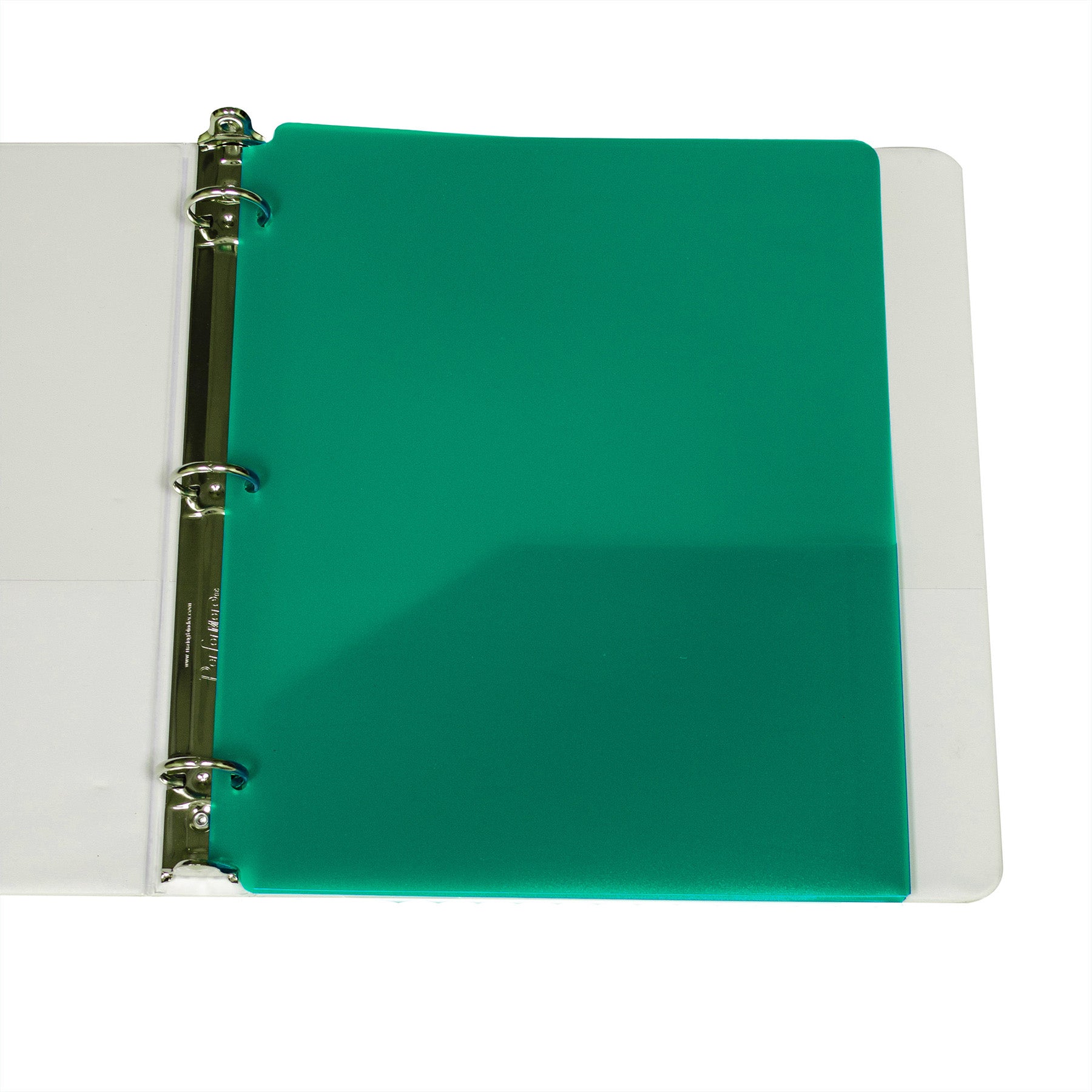 Two-Pocket Heavyweight Poly Portfolio Folder with Three-Hole Punch, Green, Pack of 25