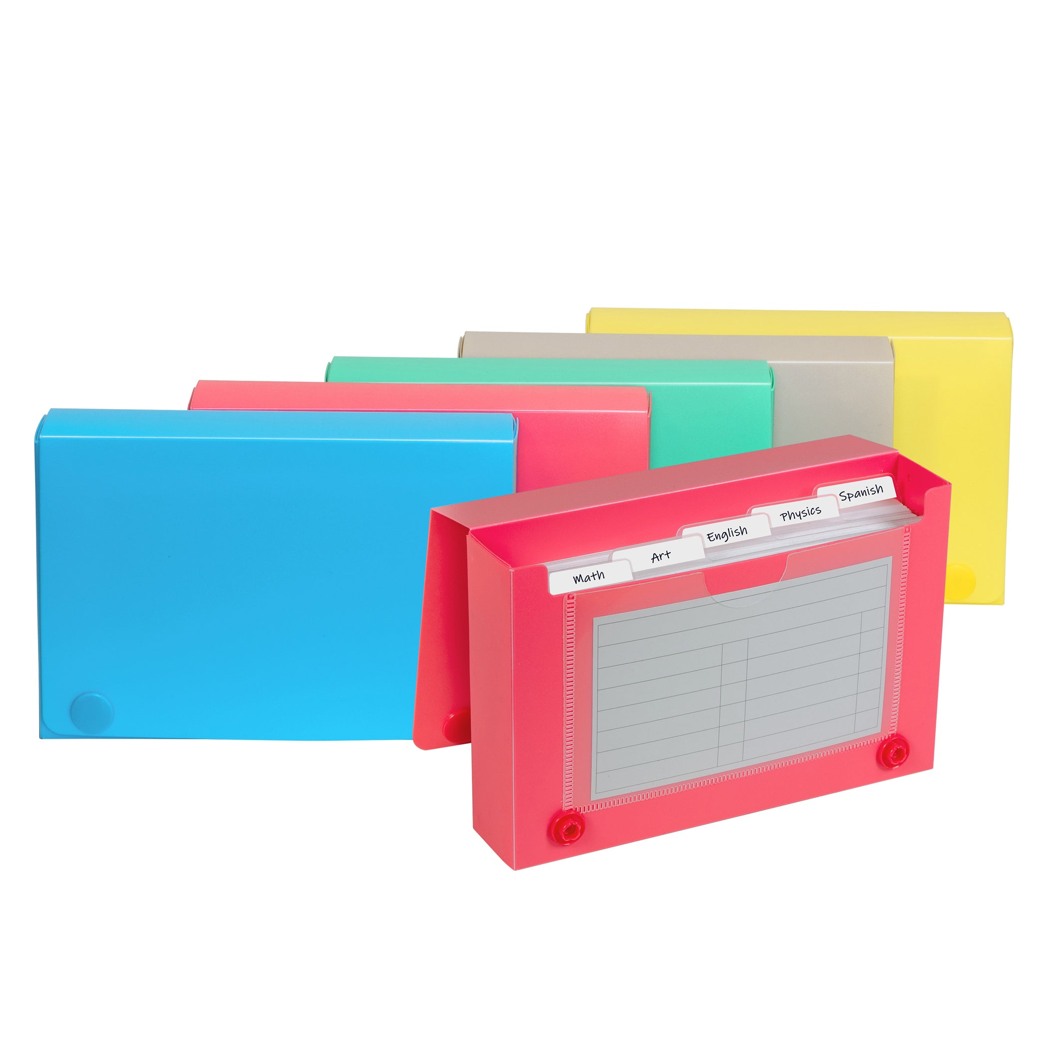 Index Card Case, 3" x 5", Assorted, Pack of 24