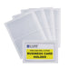 Self-Adhesive Business Card Holder, Side Load, 2" x 3-1/2", 10 Per Pack, 5 Packs - A1 School Supplies