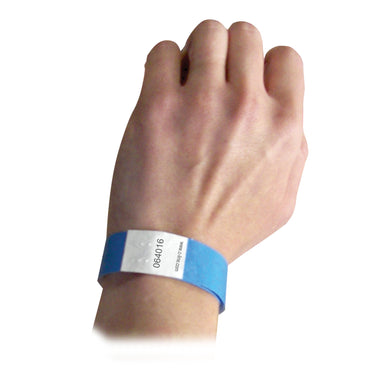 DuPont™ Tyvek® Security Wristbands, Blue, 100 Per Pack, 2 Packs - A1 School Supplies