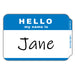 Pressure Sensitive Badges, Hello my name is, Blue, 3-1/2" x 2-1/4", 100 Per Pack, 5 Packs - A1 School Supplies