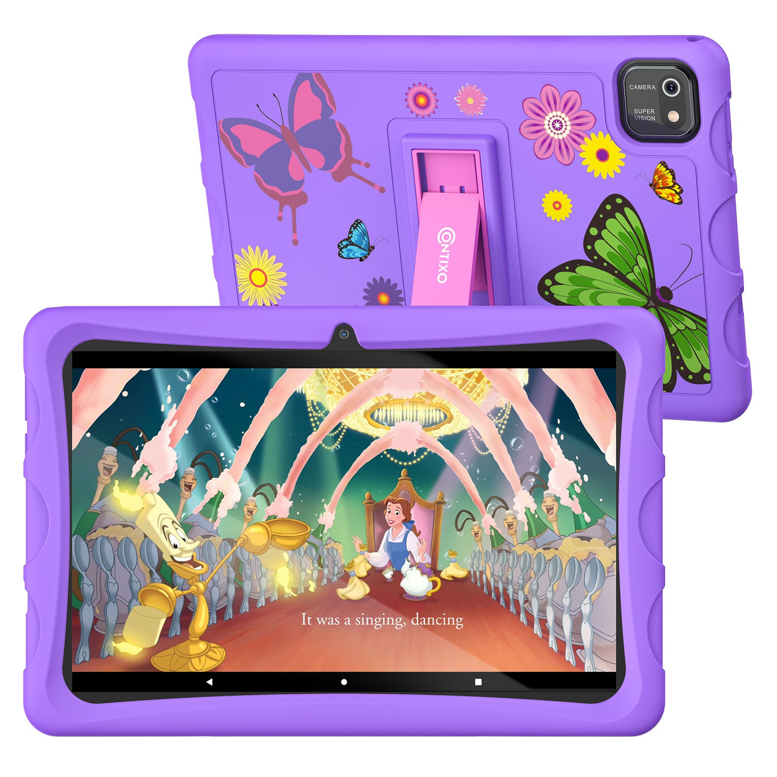 K103-A Purple 10-Inch Kids 64GB HD Tablet