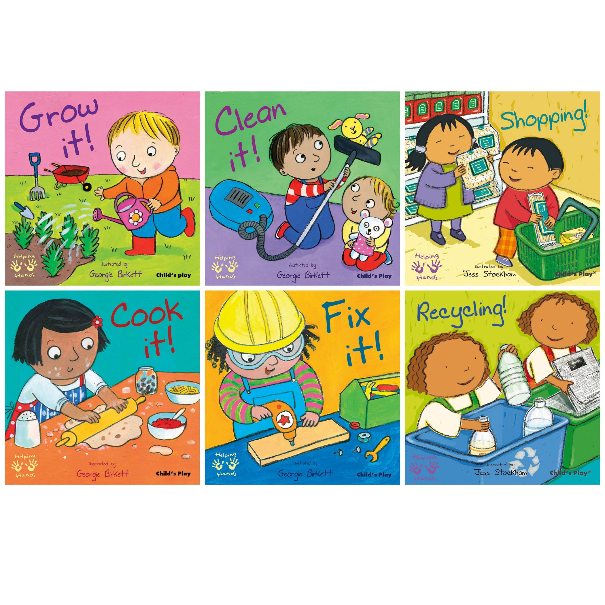 Helping Hands Board Books, Set of 6