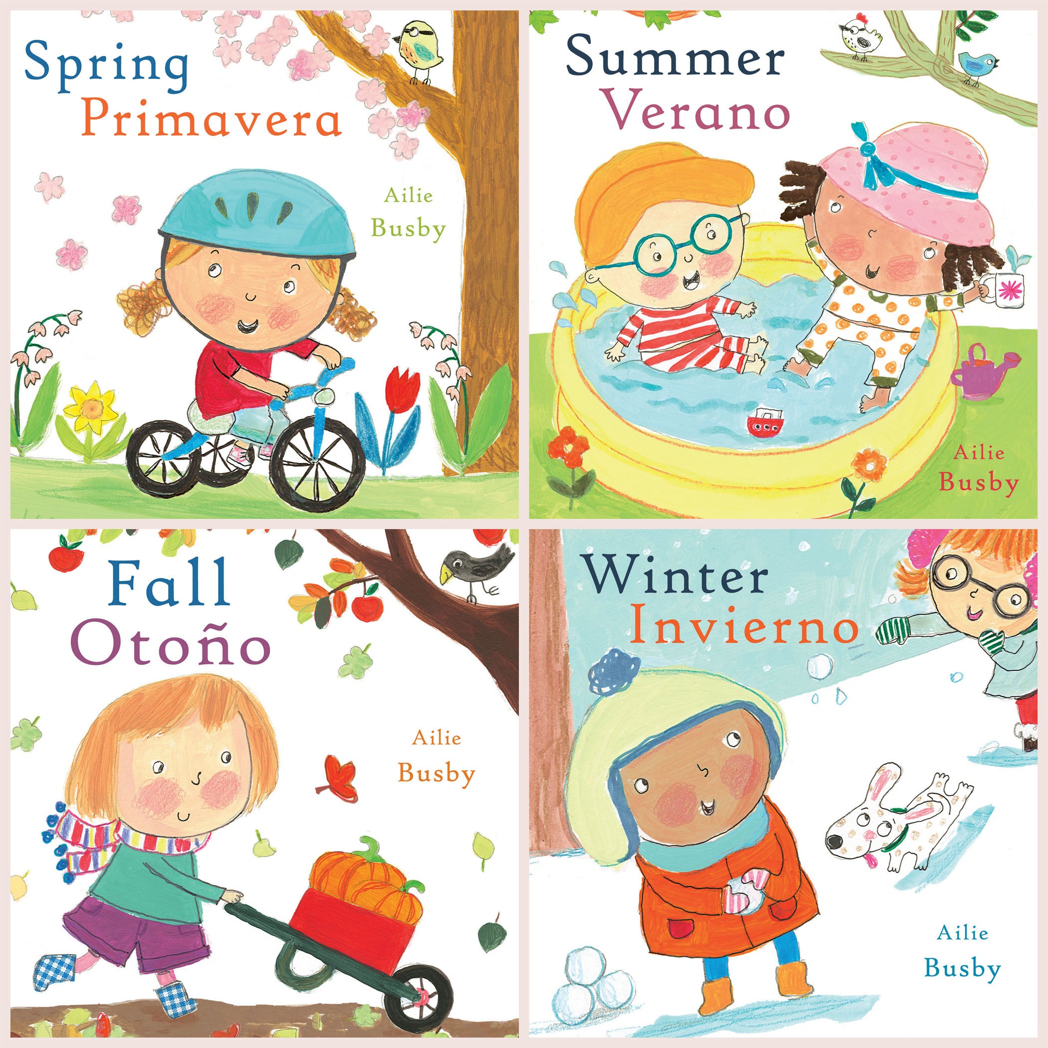 Seasons/Estaciones Bilingual English/Spanish Books, Set of 4