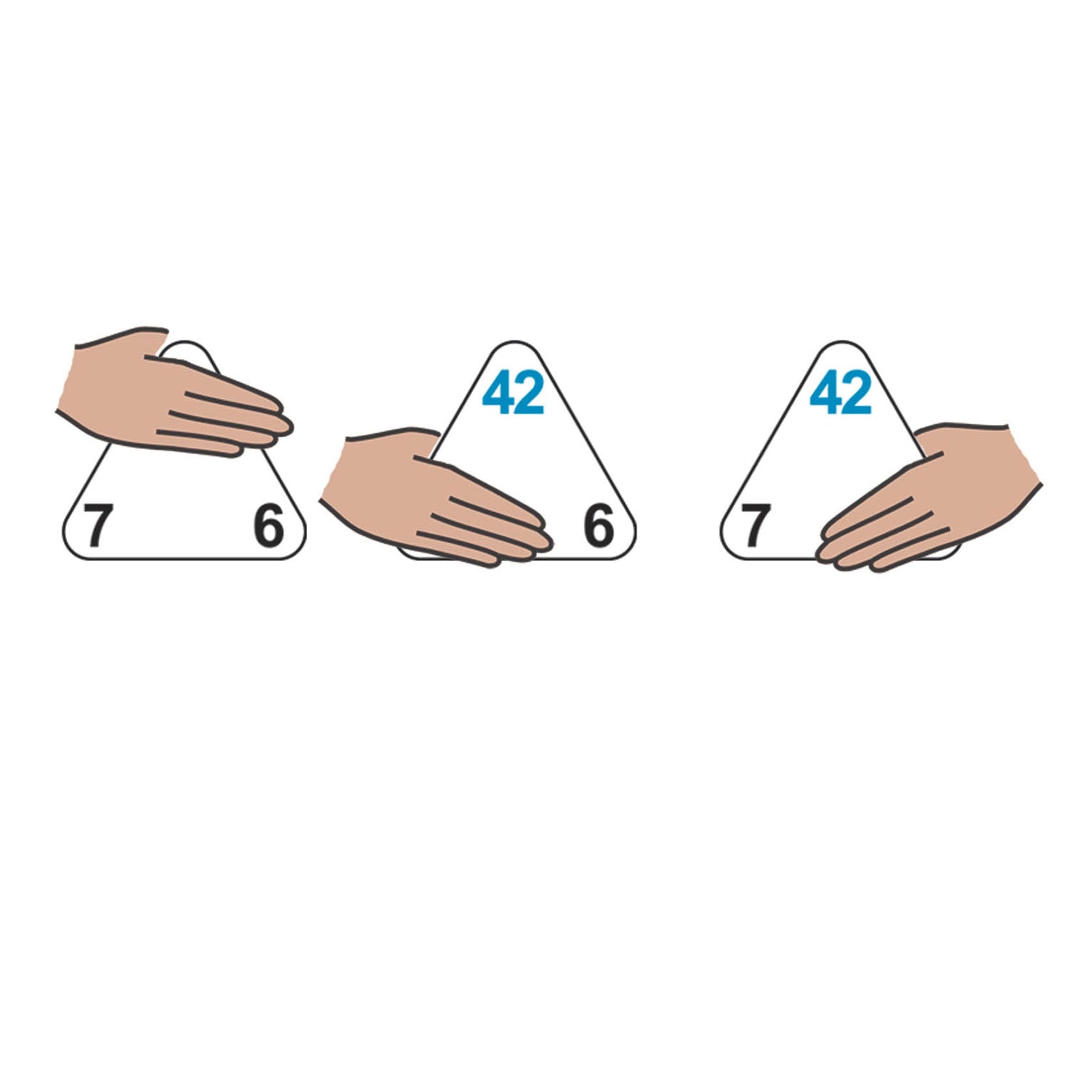 The Original Triangle Flash Cards - Multiplication & Division - 20 Per Set - 3 Sets