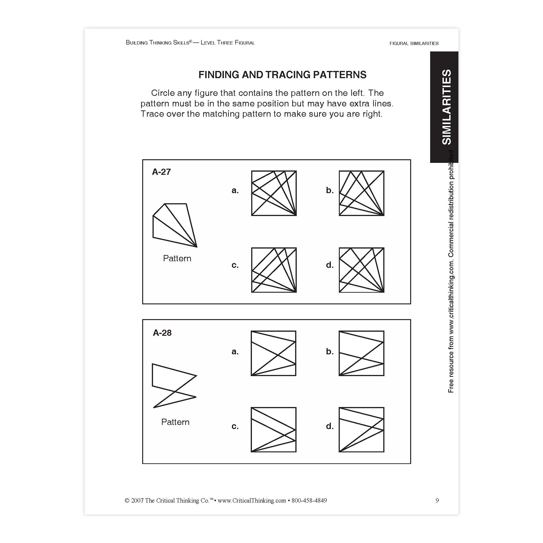 Building Thinking Skills® Book, Level 3, Grade 7-12+