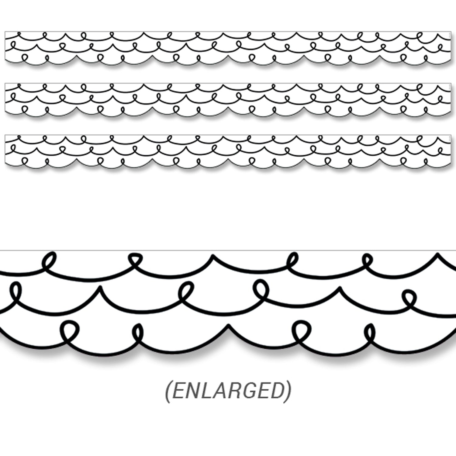 Core Décor Loop-De-Loop Border EZ Border, 48 Feet Per Pack, 3 Packs