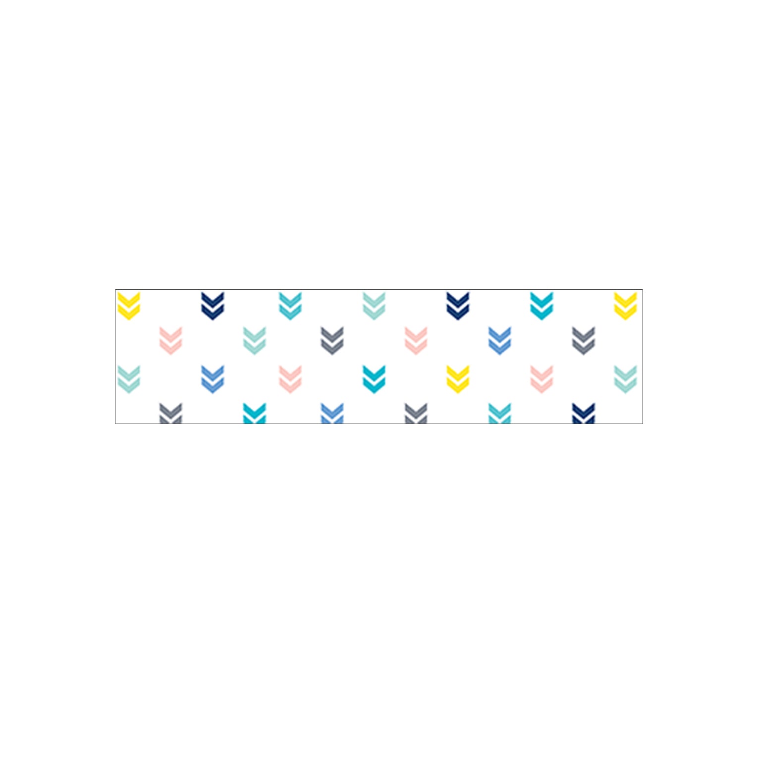 Calm & Cool Colorful Mini Chevrons EZ Border, 48 Feet Per Pack, 3 Packs