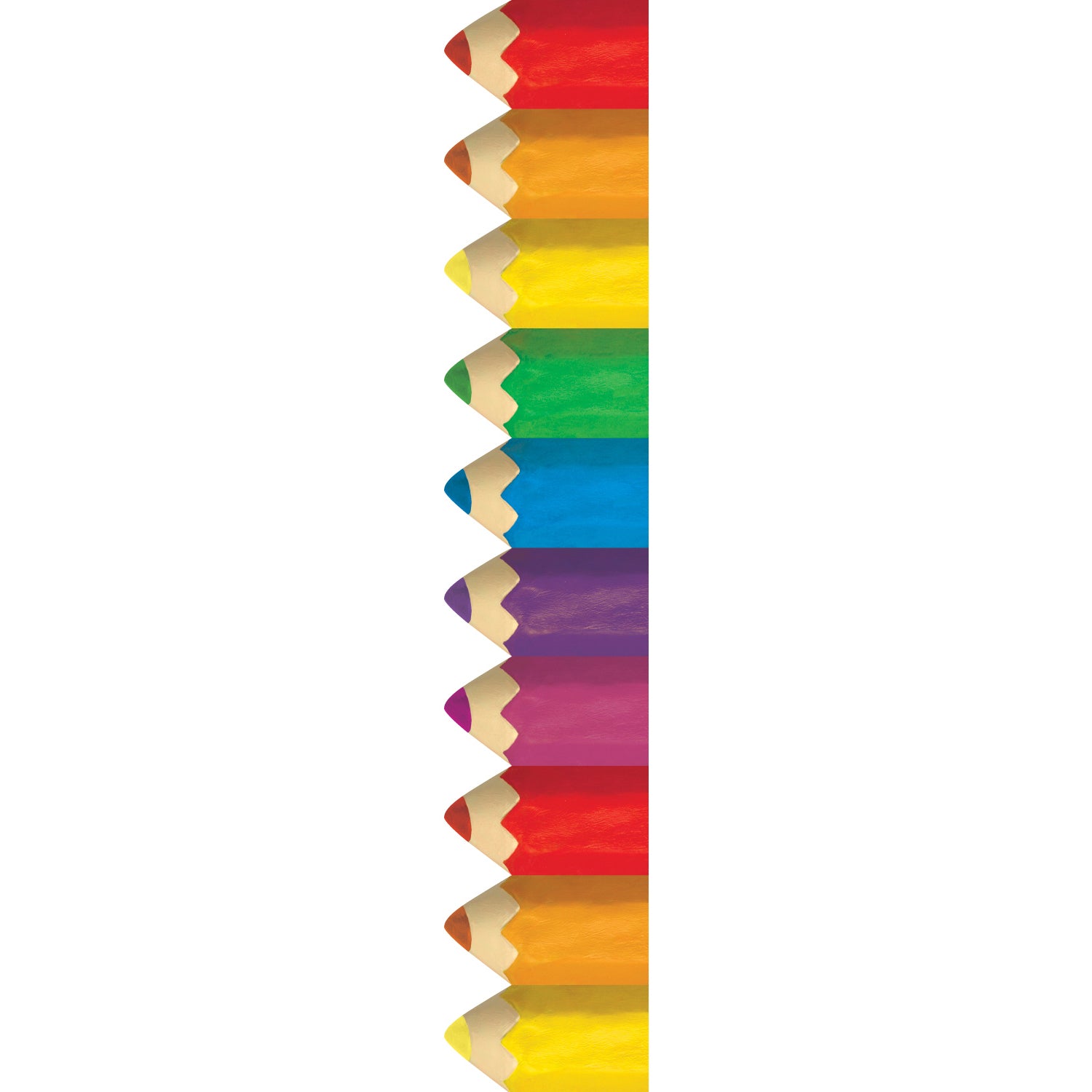 Jumbo Color Pencils EZ Border, 48 Feet Per Pack, 3 Packs