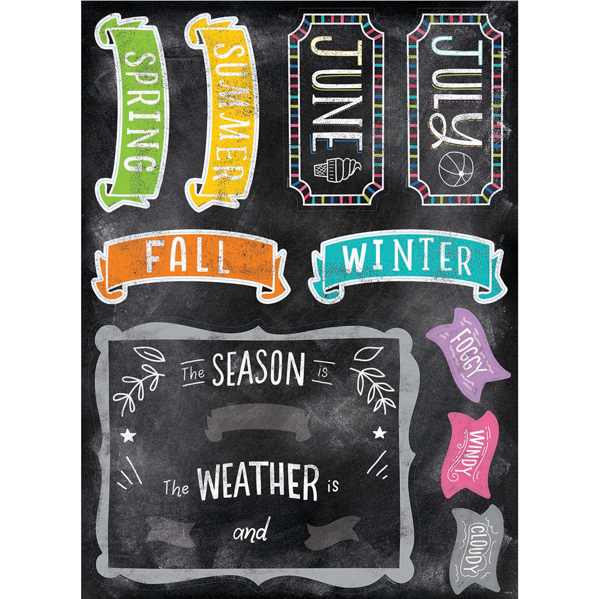Chalk It Up! Calendar Bulletin Board Set - A1 School Supplies