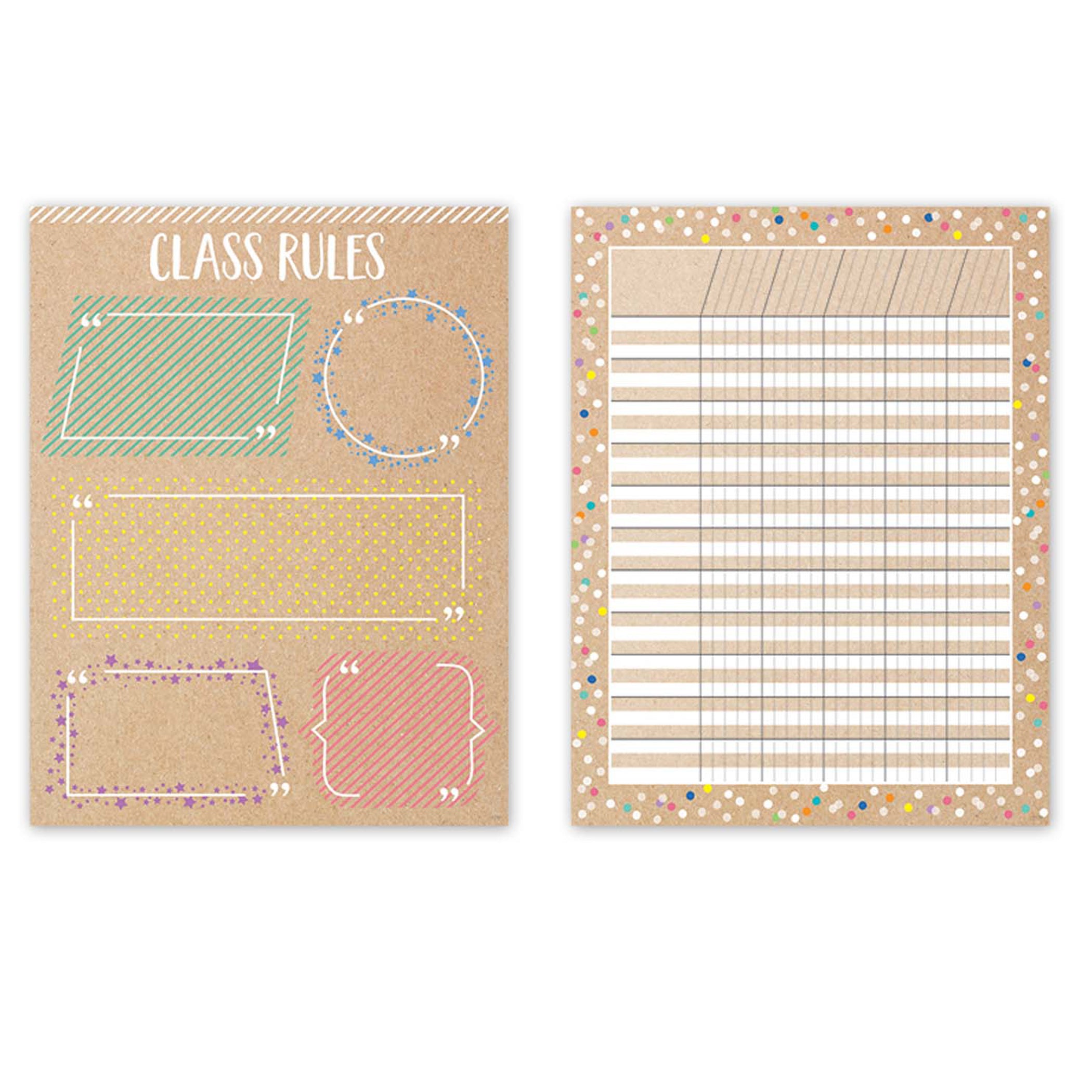 Krafty Pop Classroom Essentials 4-Chart Pack Chart