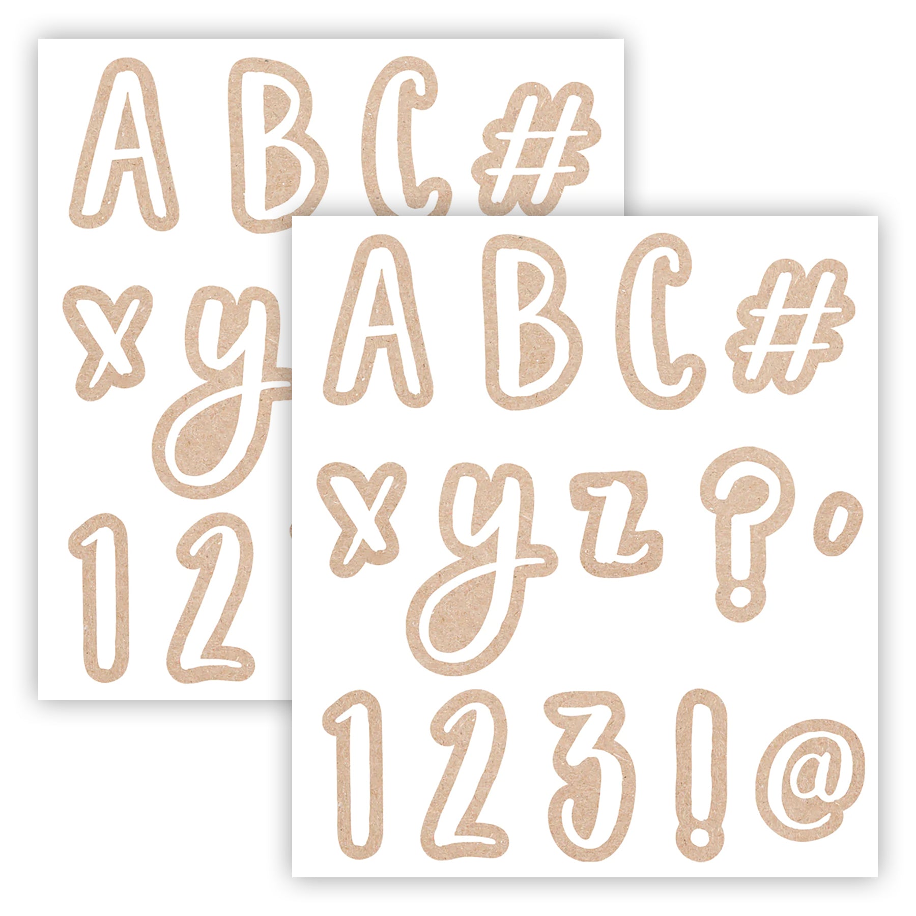 Krafty Pop Designer Letters, 212 Pieces Per Pack, 2 Packs