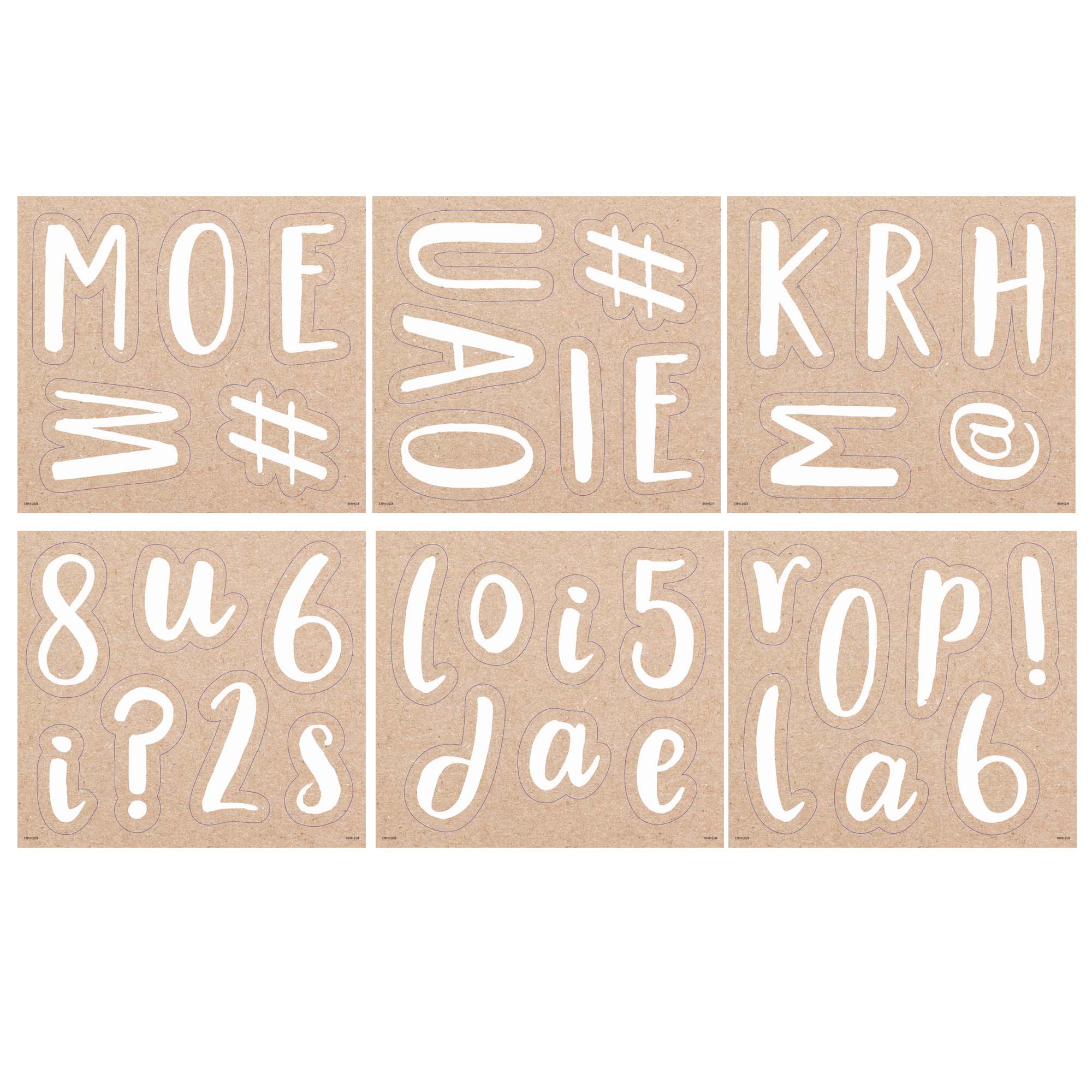 Krafty Pop Designer Letters, 212 Pieces