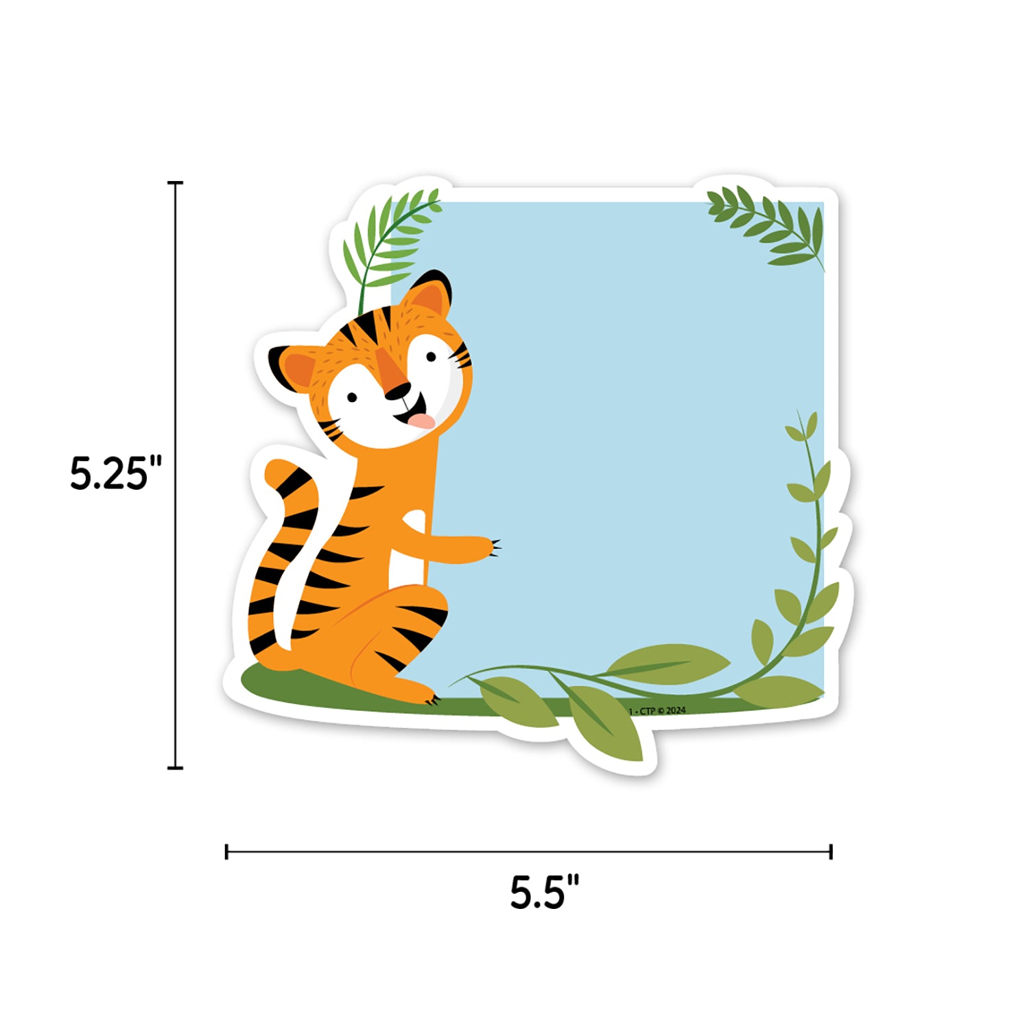 Jungle Friends 6" Designer Cut-Outs, 36 Per Pack, 3 Packs