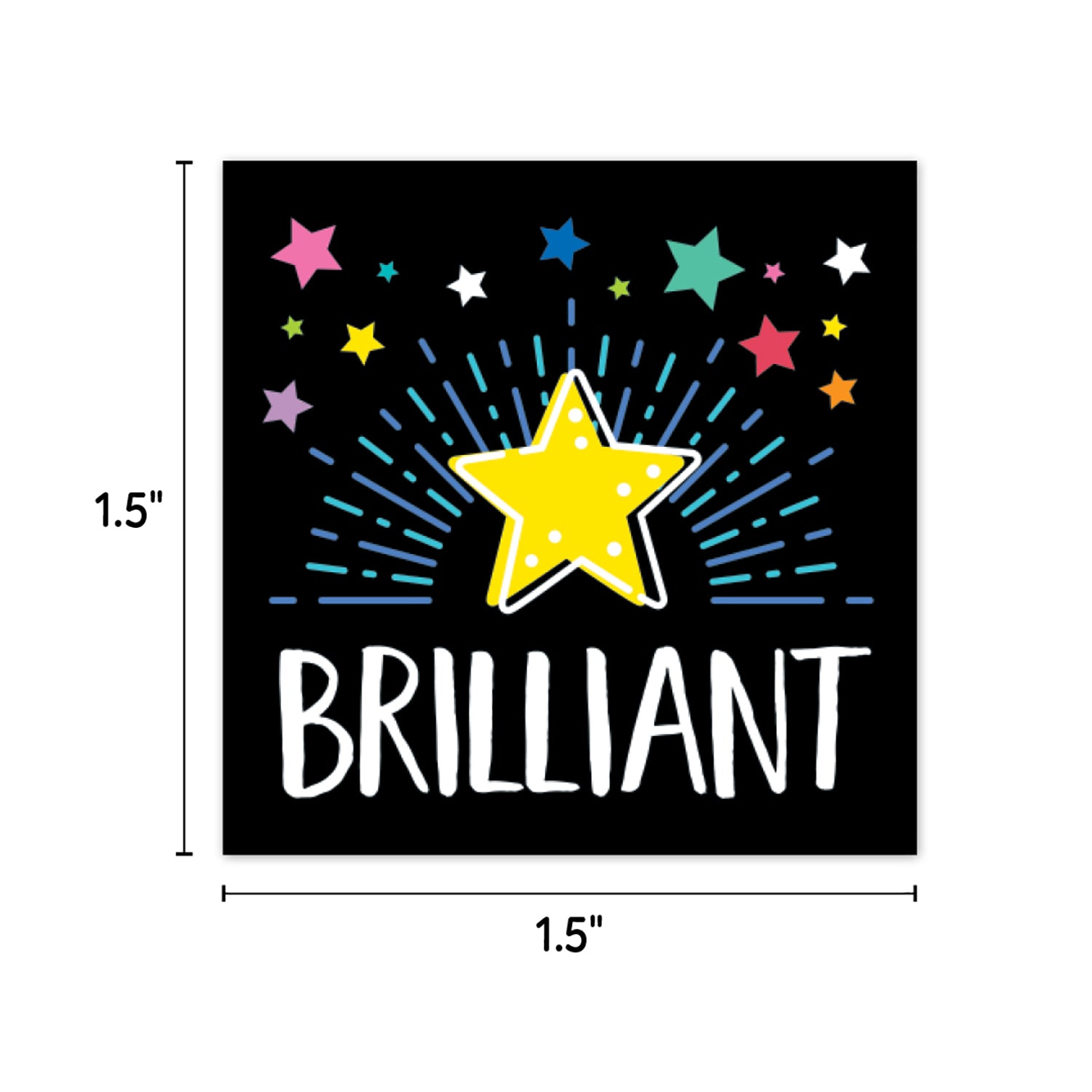 Star Bright Reward Stickers, 60 Per Pack, 6 Packs