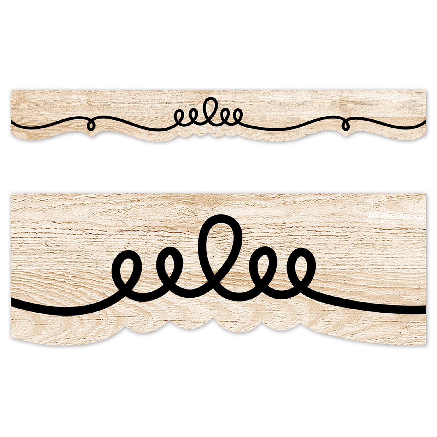 Core Decor Loop-de-Doodle on Wood EZ Border, 48 Feet Per Pack, 3 Packs