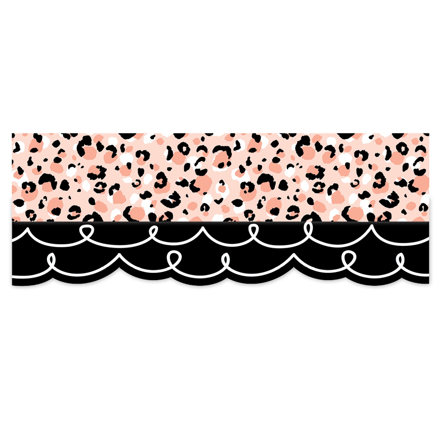 Jungle Friends Blush Leopard EZ Border, 48 Feet Per Pack, 3 Packs