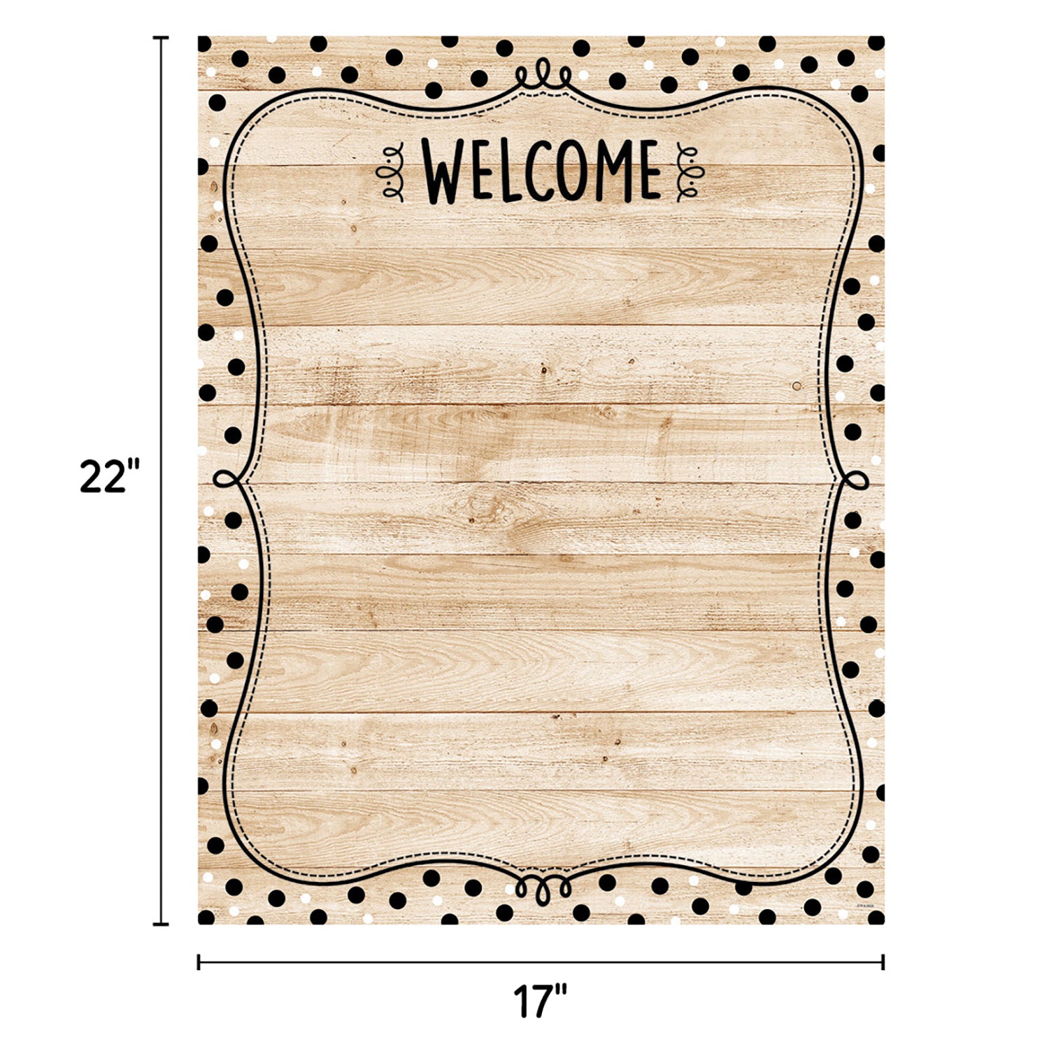 Core Decor Black, White, and Wood Classroom Essentials 4-Chart Pack